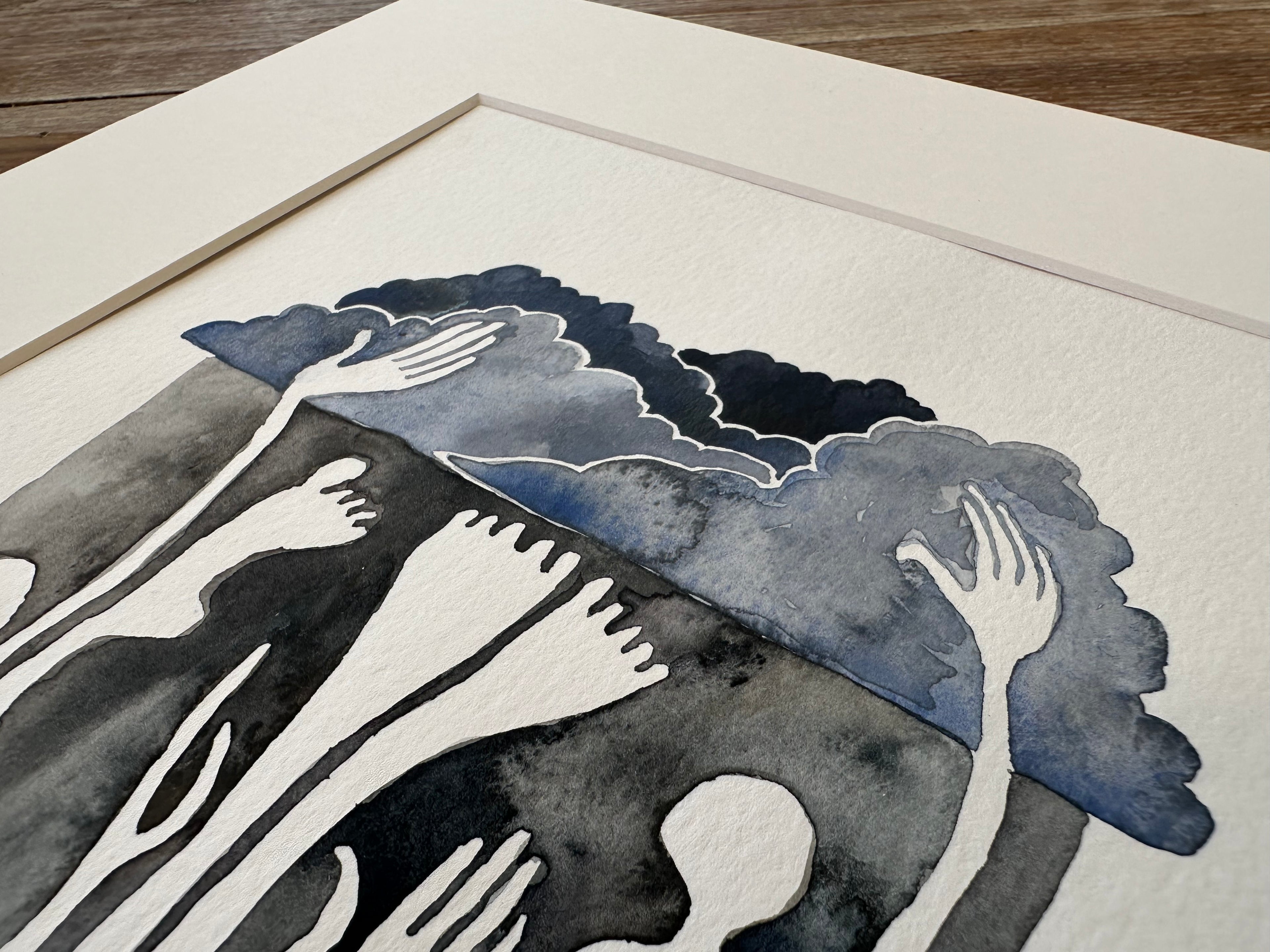 Becoming Elemental - a watercolor painting