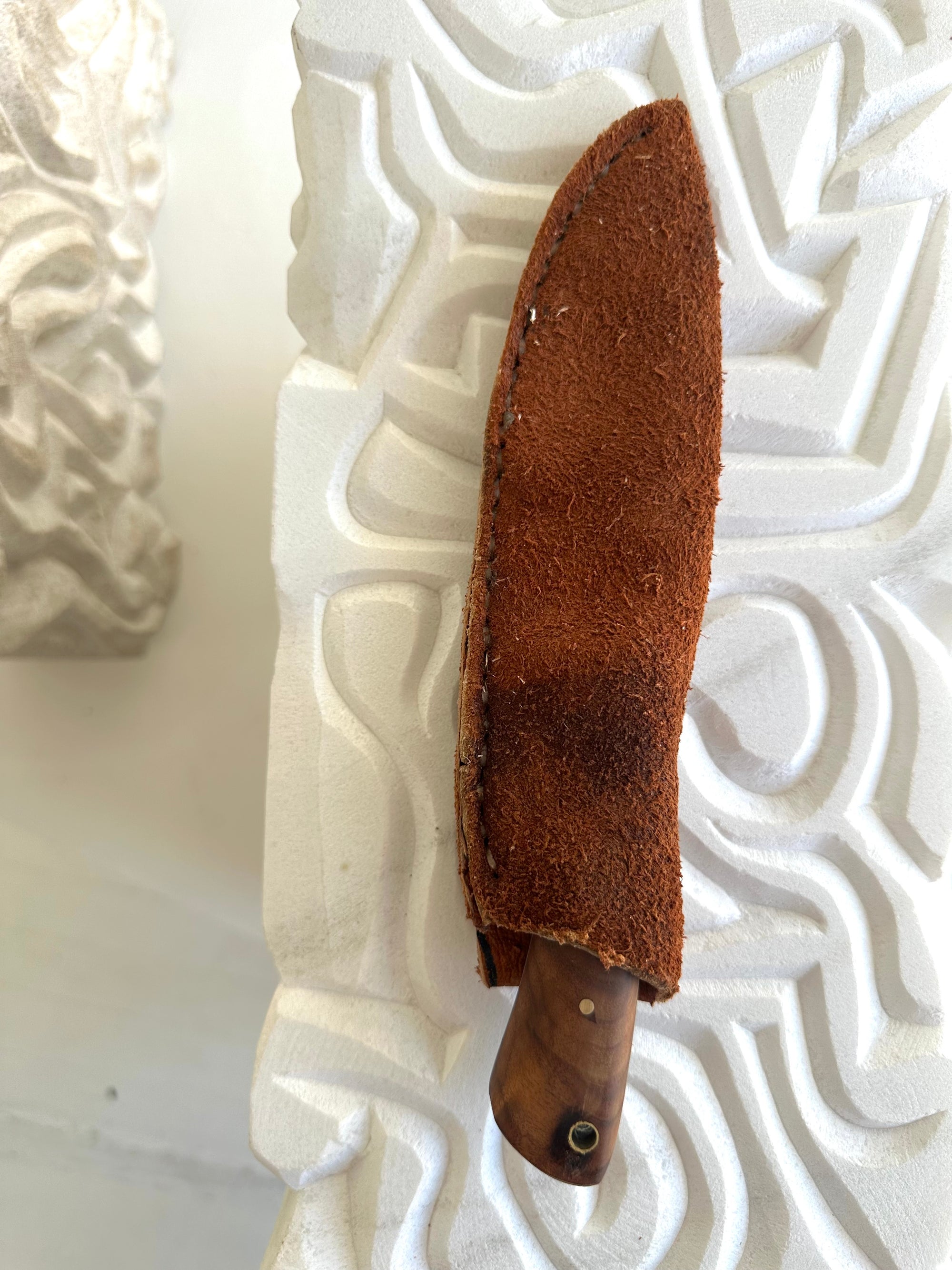 Damascus Knife & Sheath