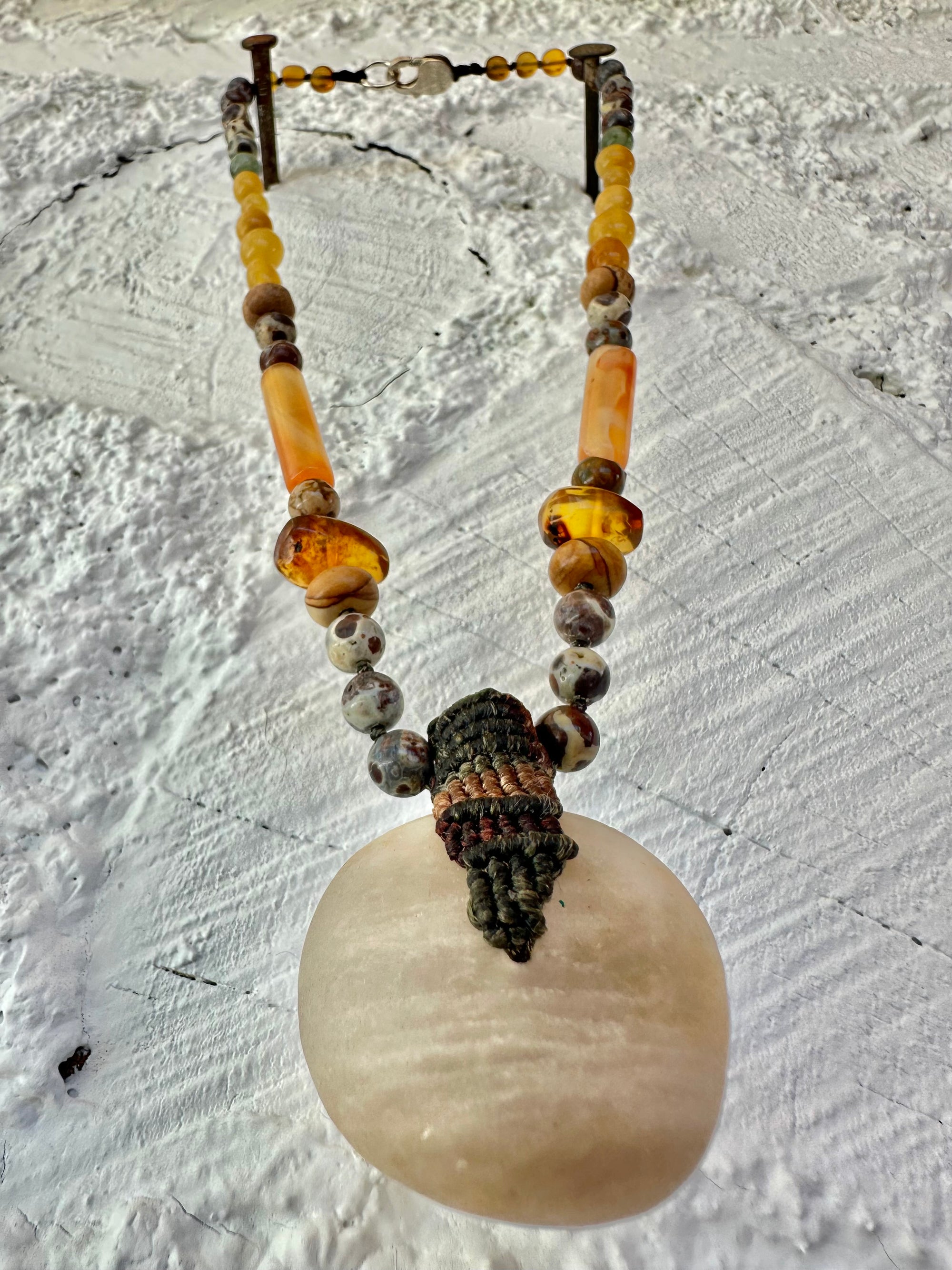 Fire & Moonlight Stone Vessel