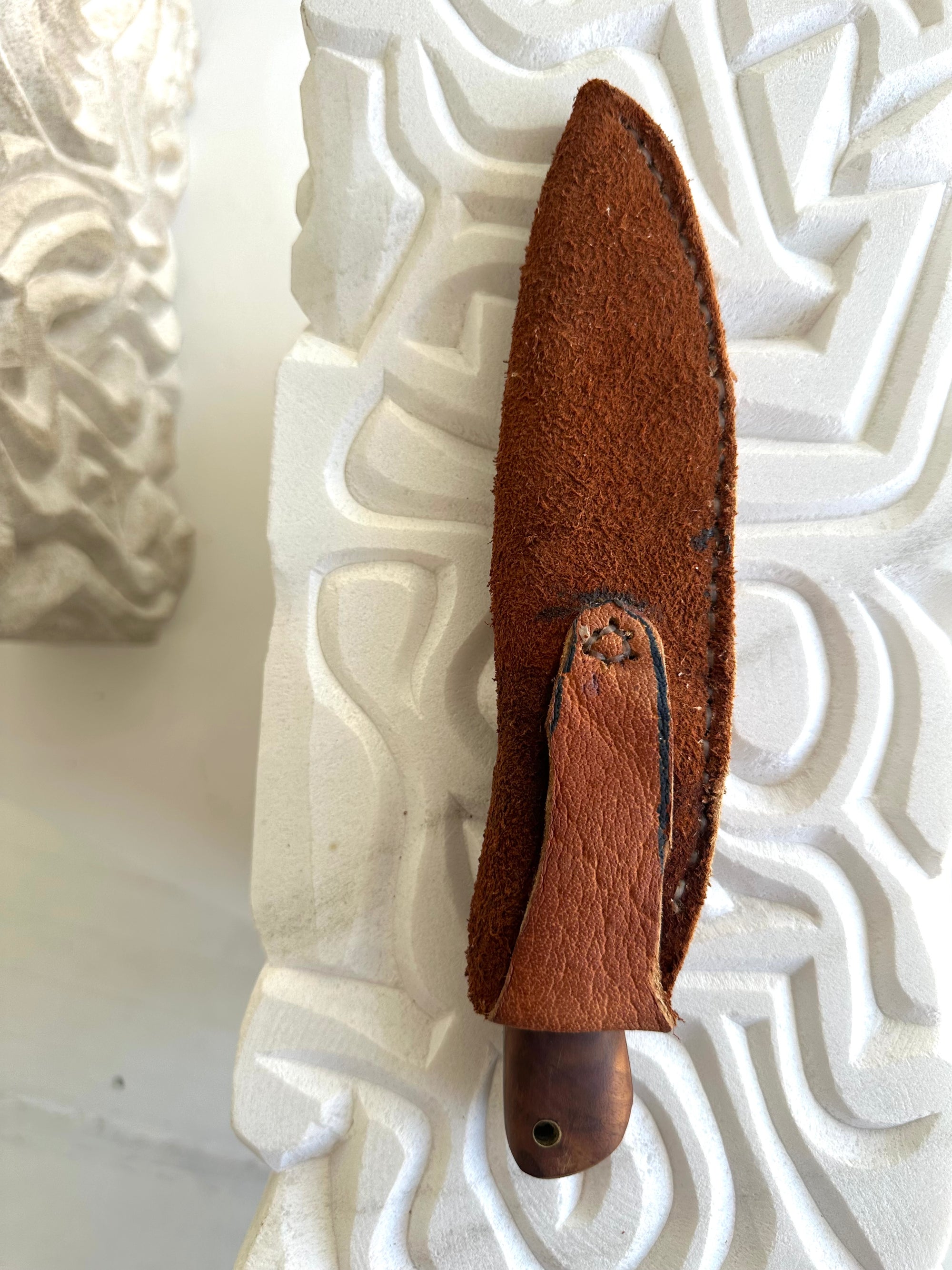 Damascus Knife & Sheath
