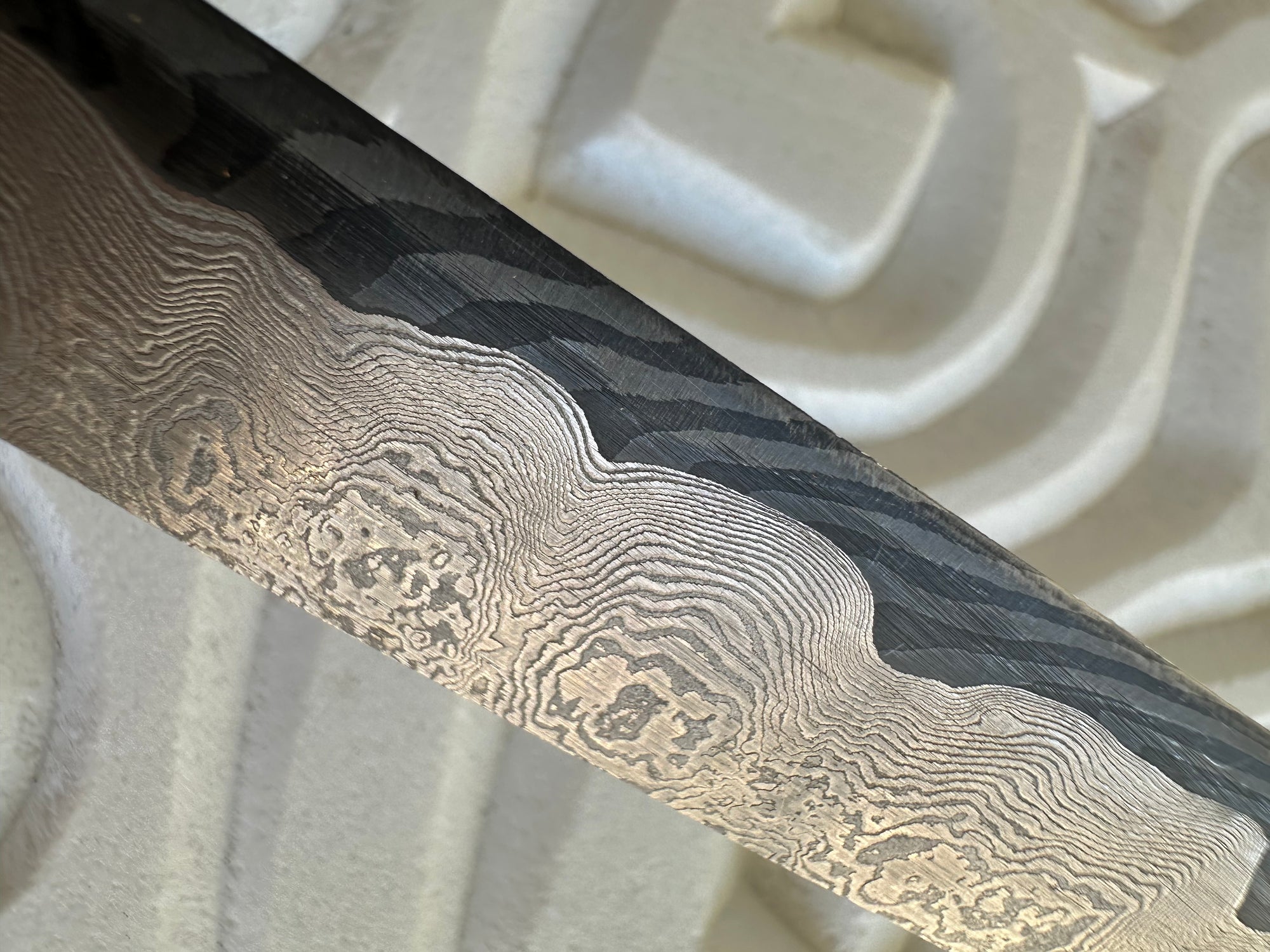 Damascus Knife and Sheath