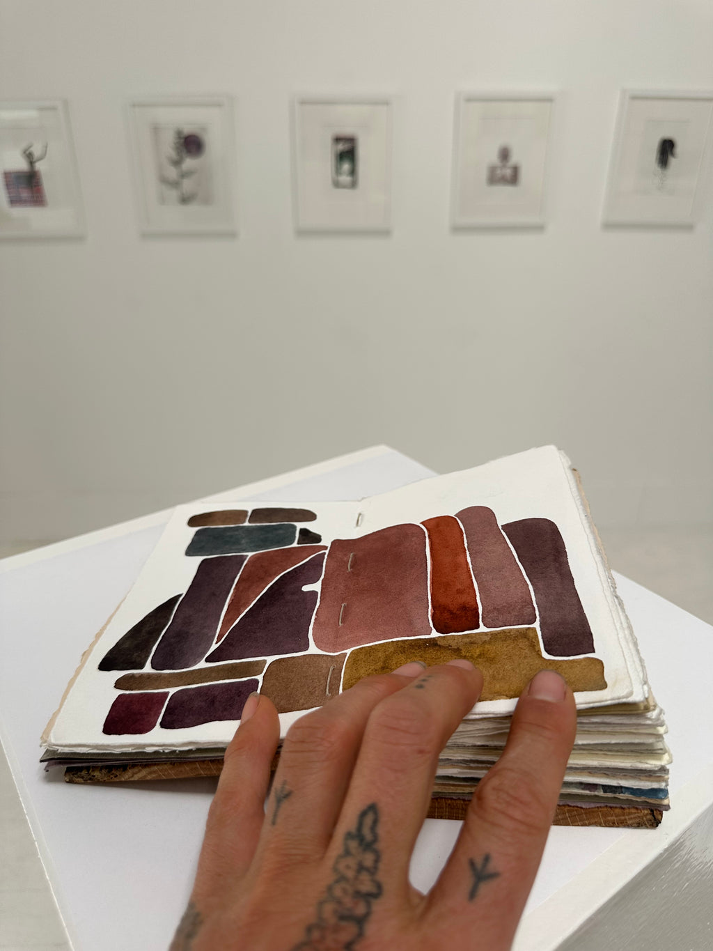 Studies - a hand bound book of watercolors