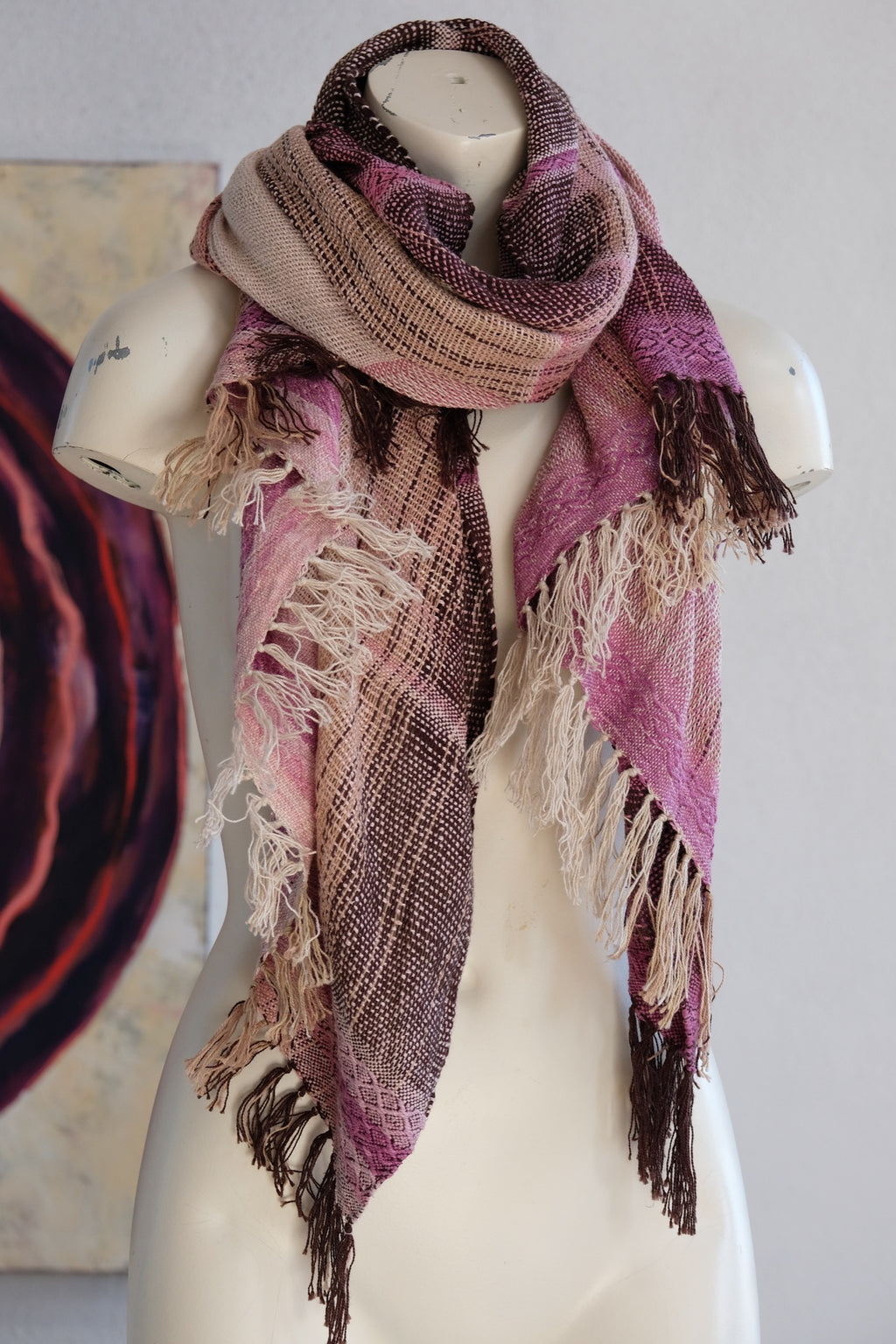 Cochineal Scarf Part : 4