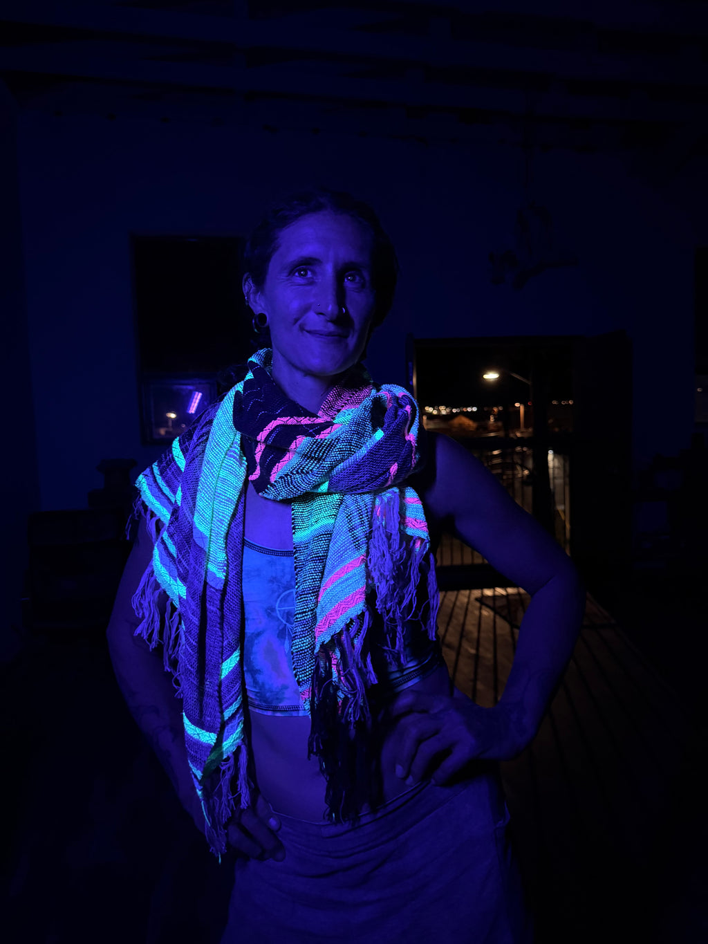 Etherial Scarf - Blacklight Party