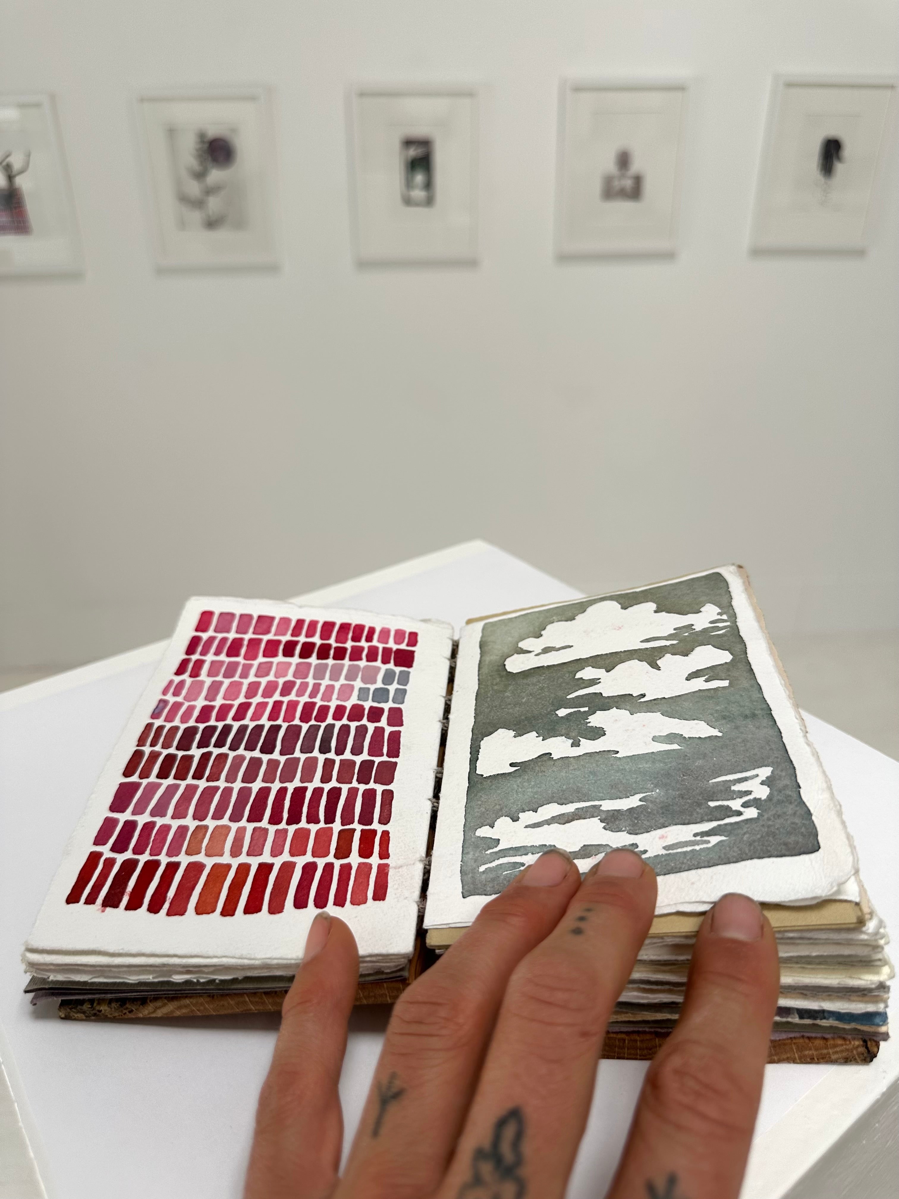Studies - a hand bound book of watercolors