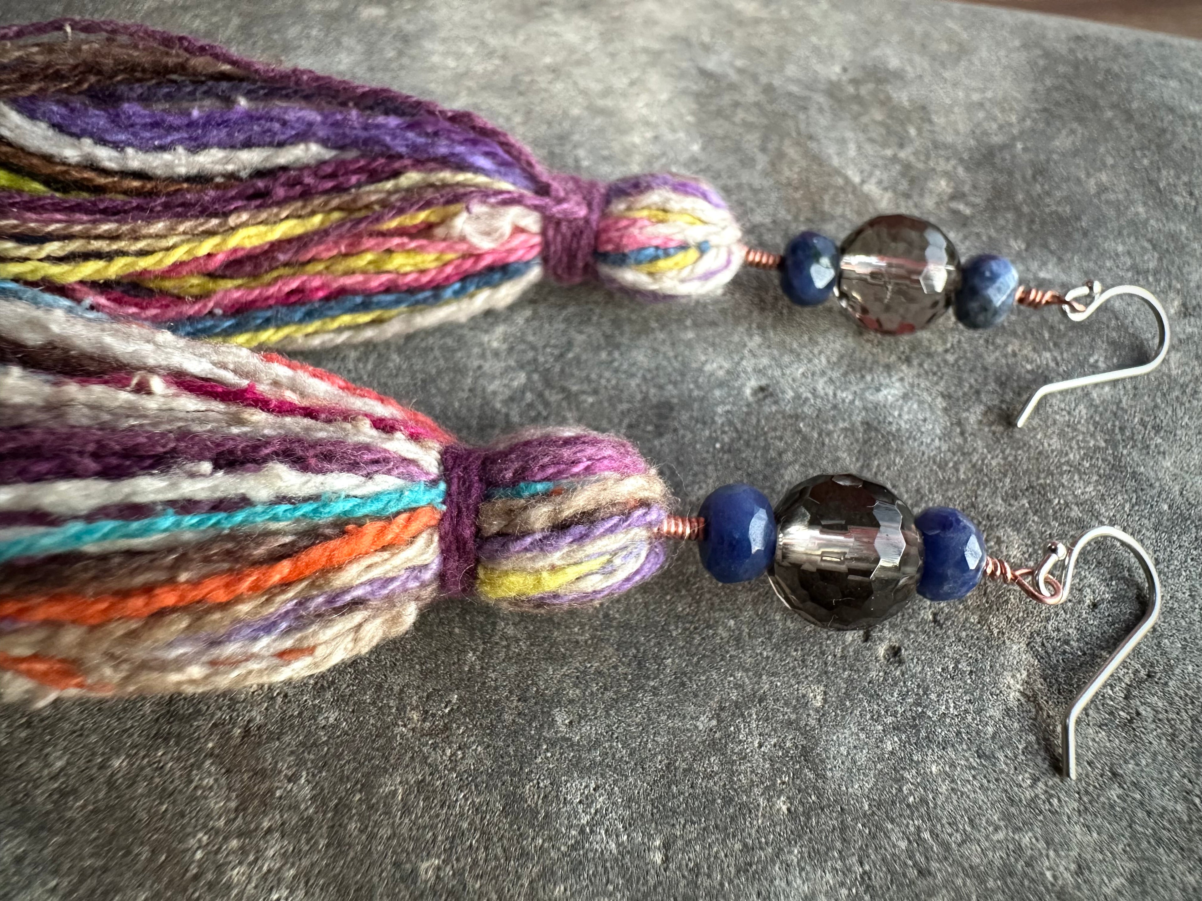 Smoky Quartz, Lápiz & Raw Silk