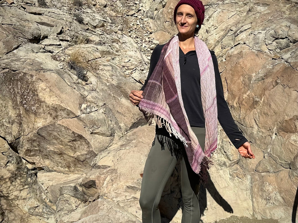 Cochineal Etherial Scarf