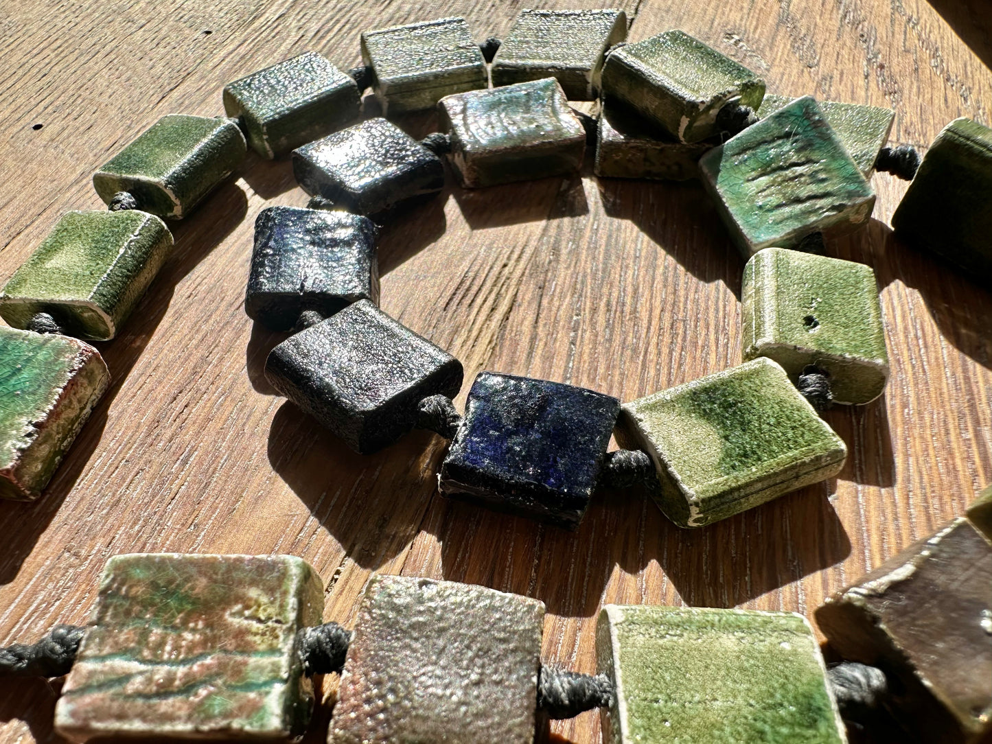 Evergreen Raku Adornment