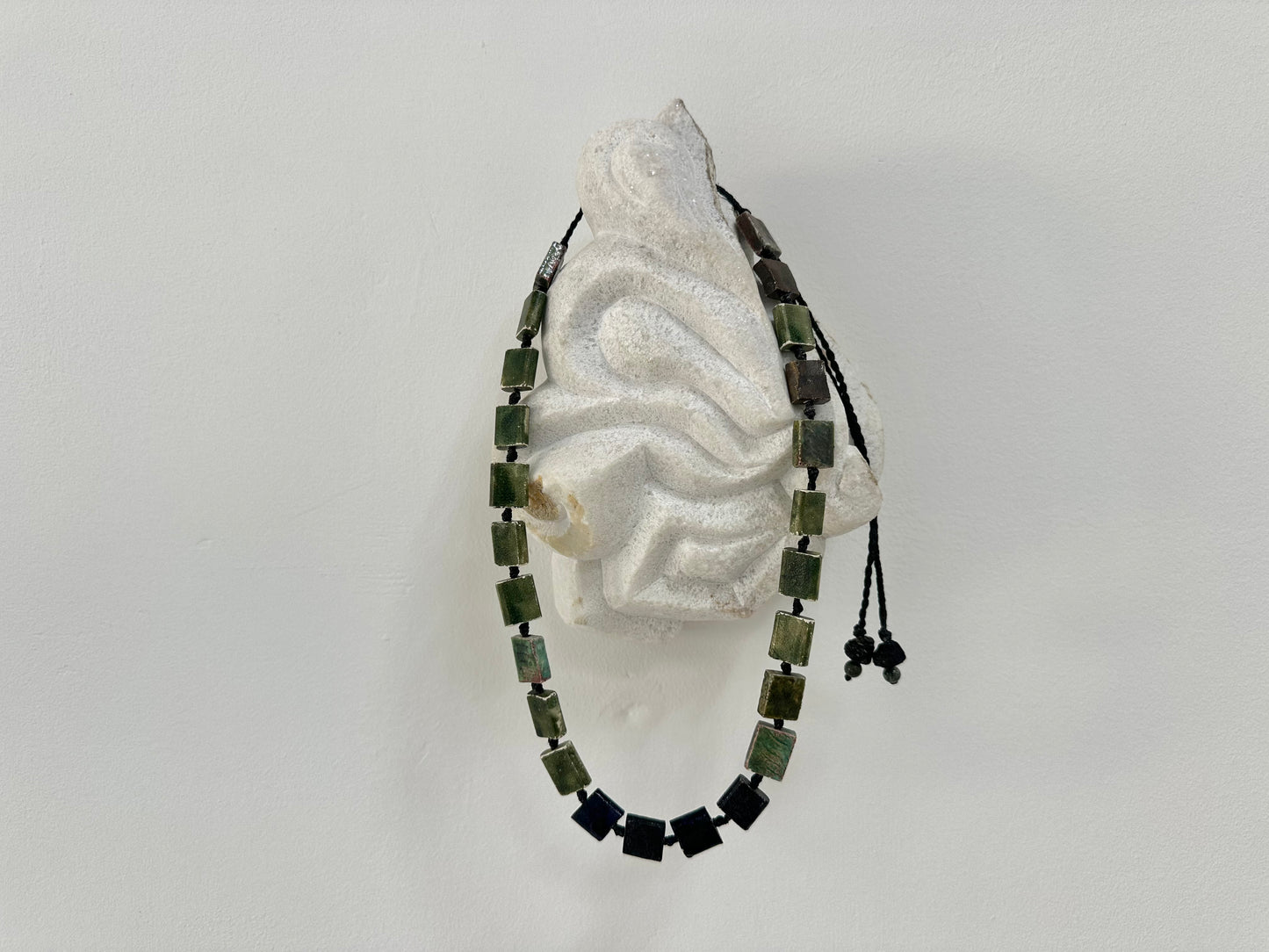 Evergreen Raku Adornment