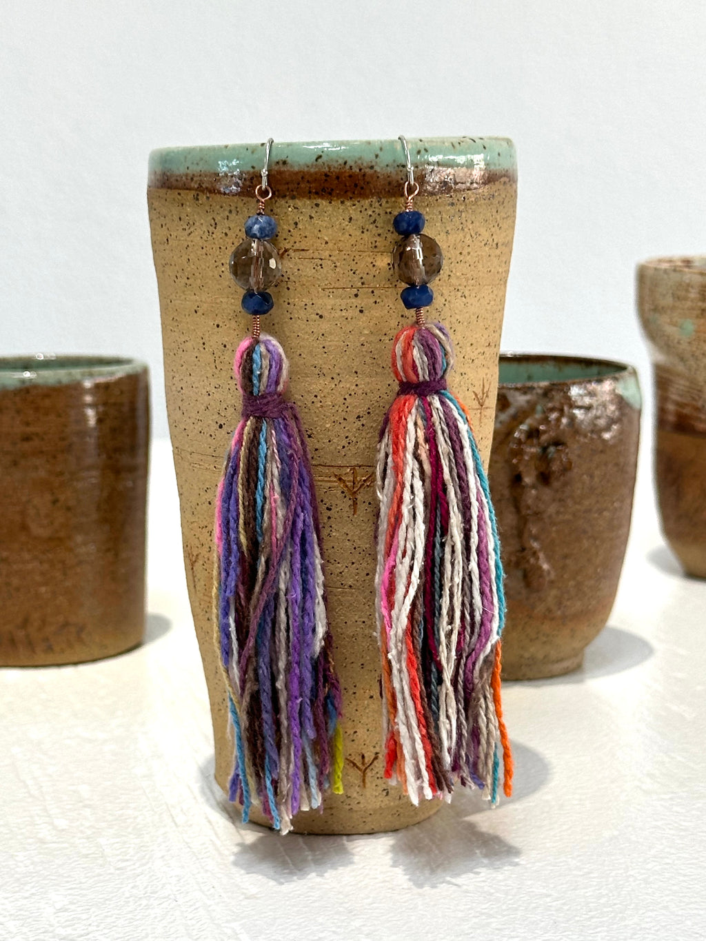 Smoky Quartz, Lápiz & Raw Silk