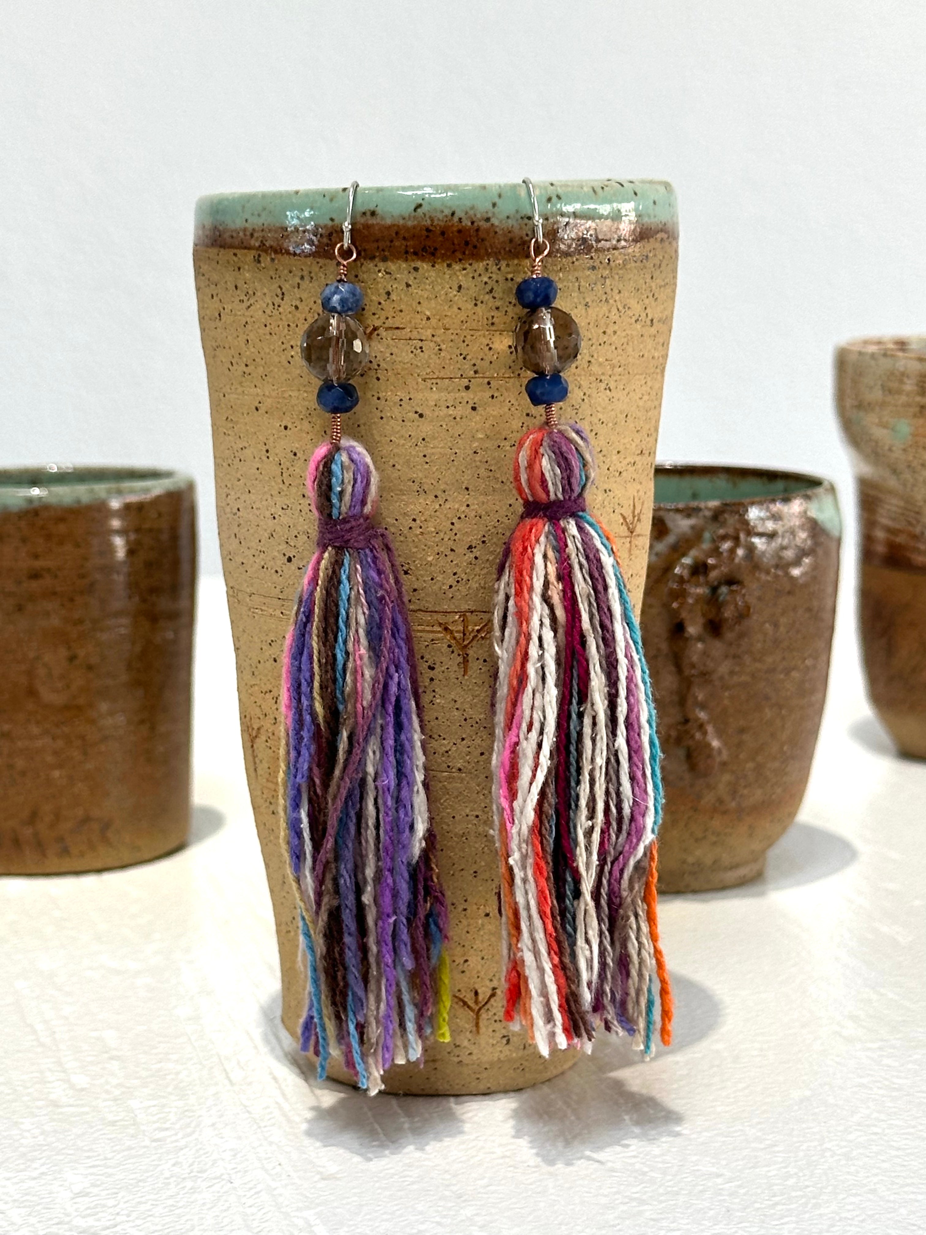 Smoky Quartz, Lápiz & Raw Silk