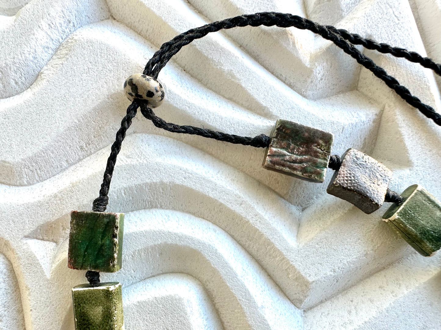 Evergreen Raku Adornment