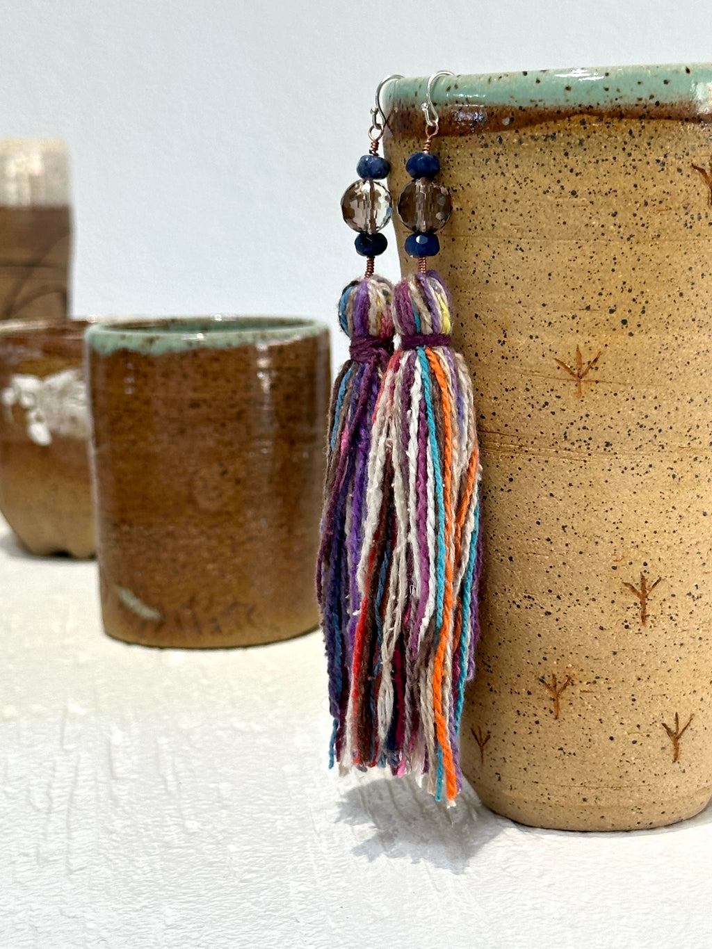 Smoky Quartz, Lápiz & Raw Silk