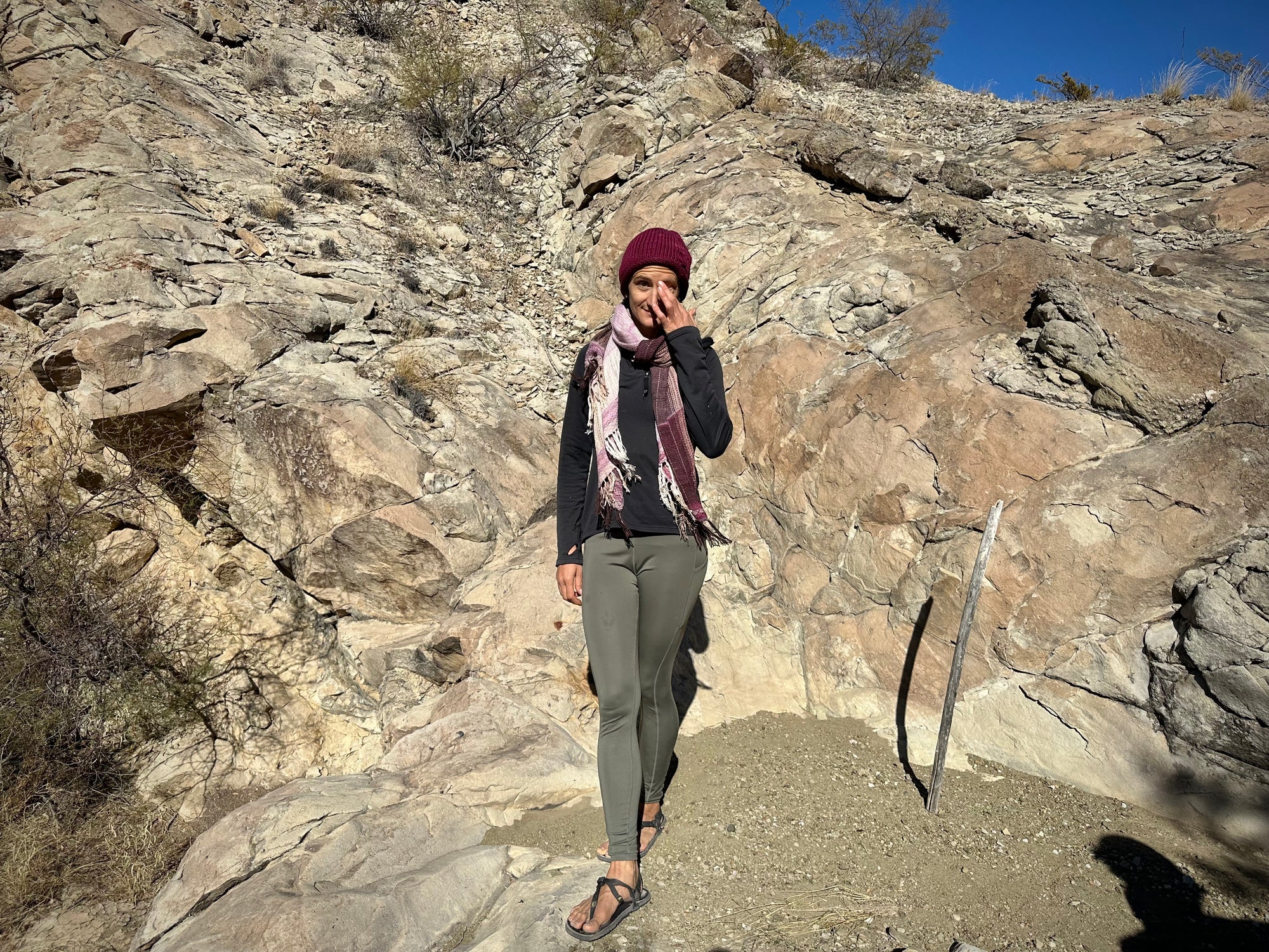 Cochineal Etherial Scarf