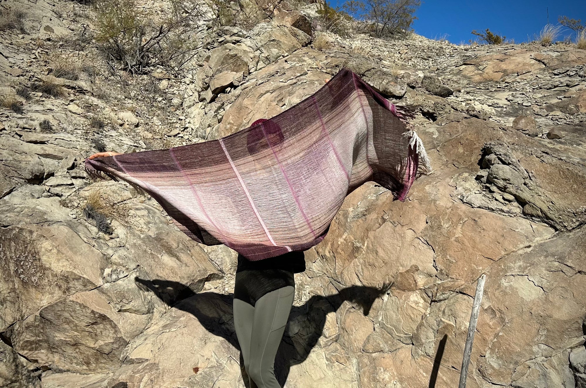 Cochineal Etherial Scarf