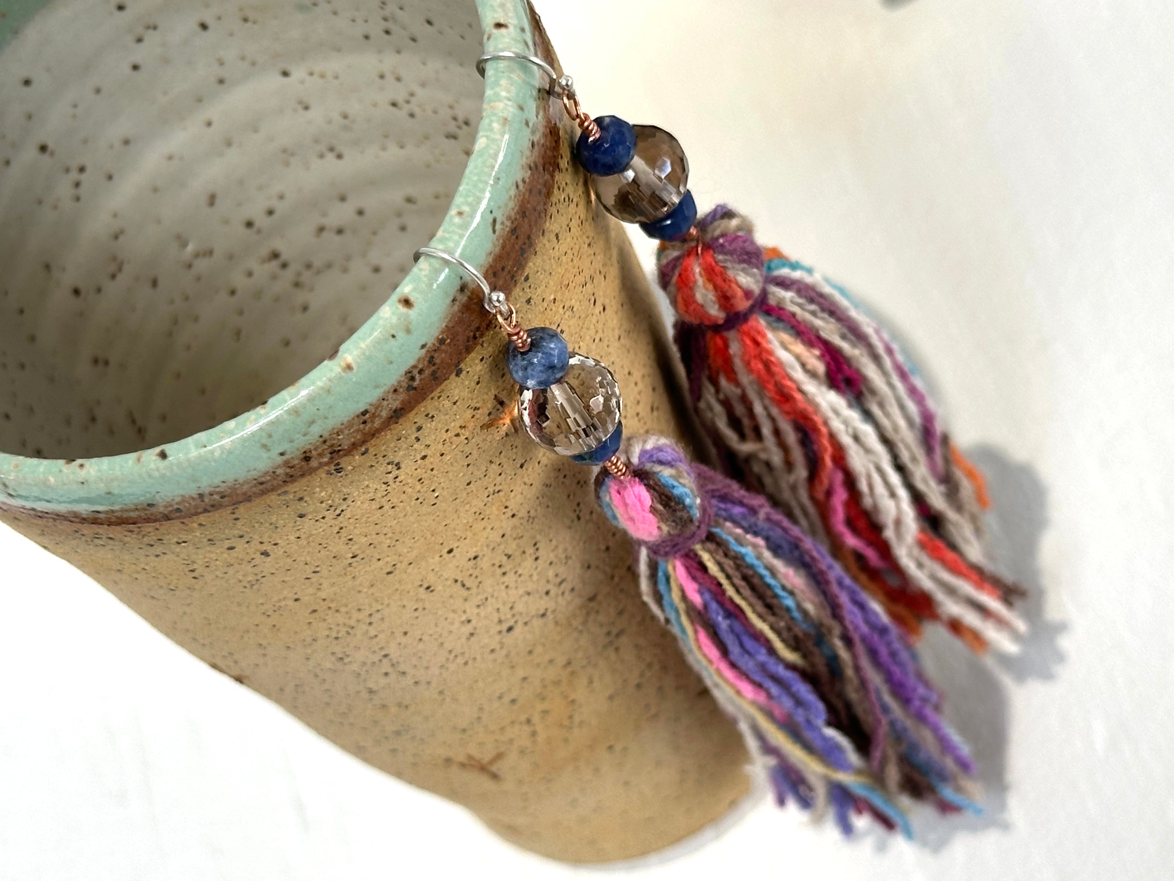 Smoky Quartz, Lápiz & Raw Silk