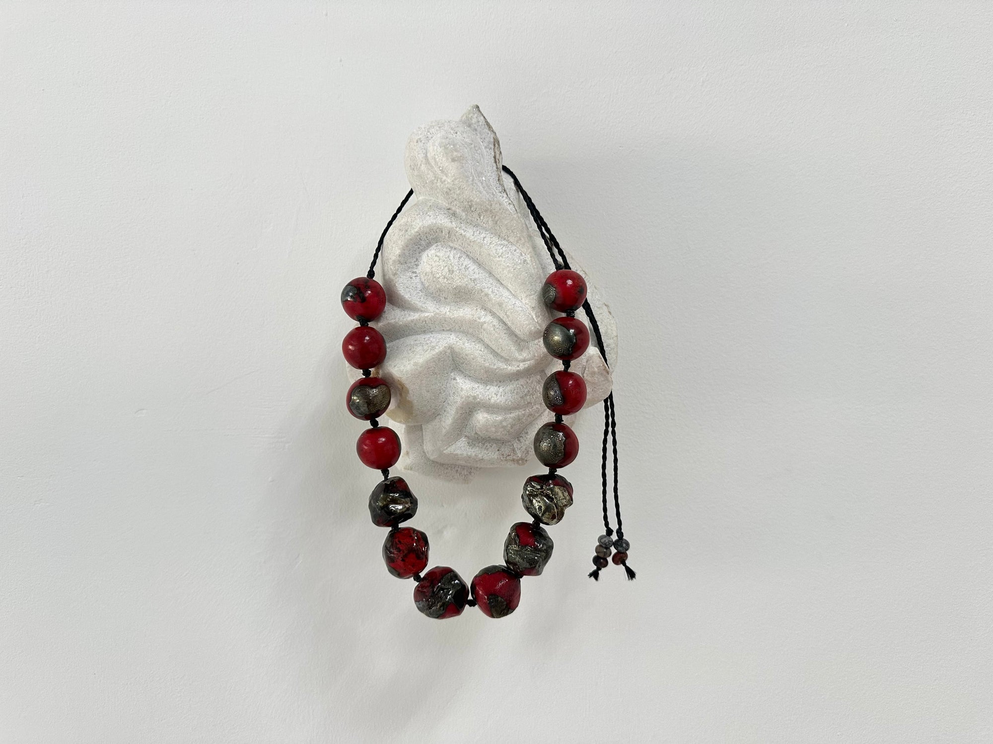 Scarlet Orbs -Raku Adorment