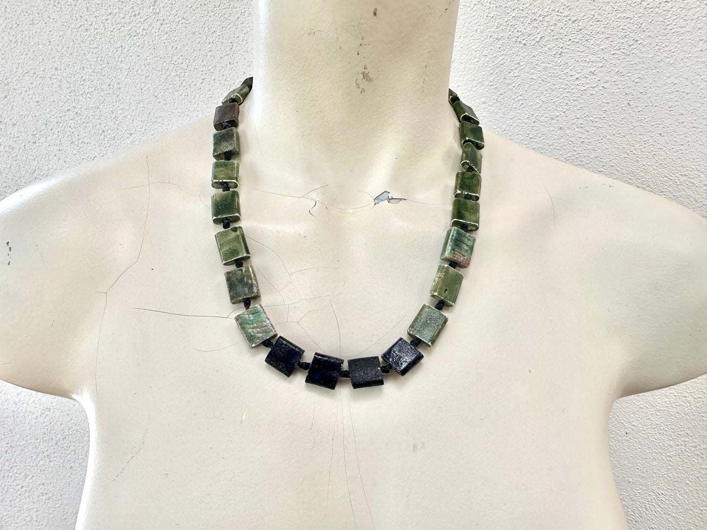 Evergreen Raku Adornment