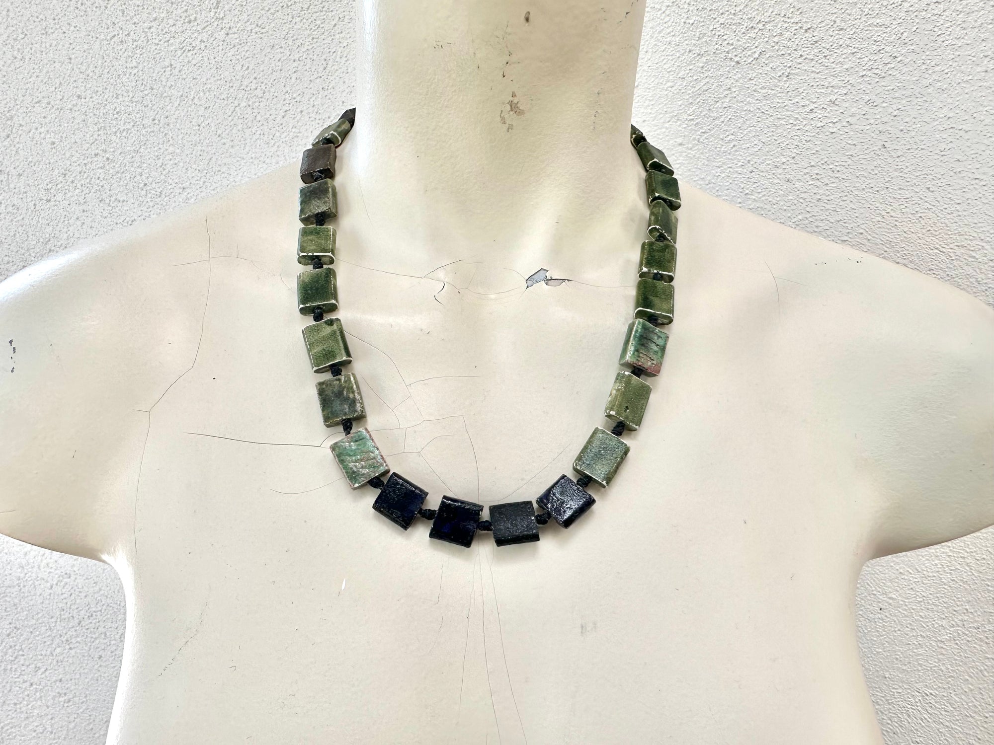 Evergreen Raku Adornment