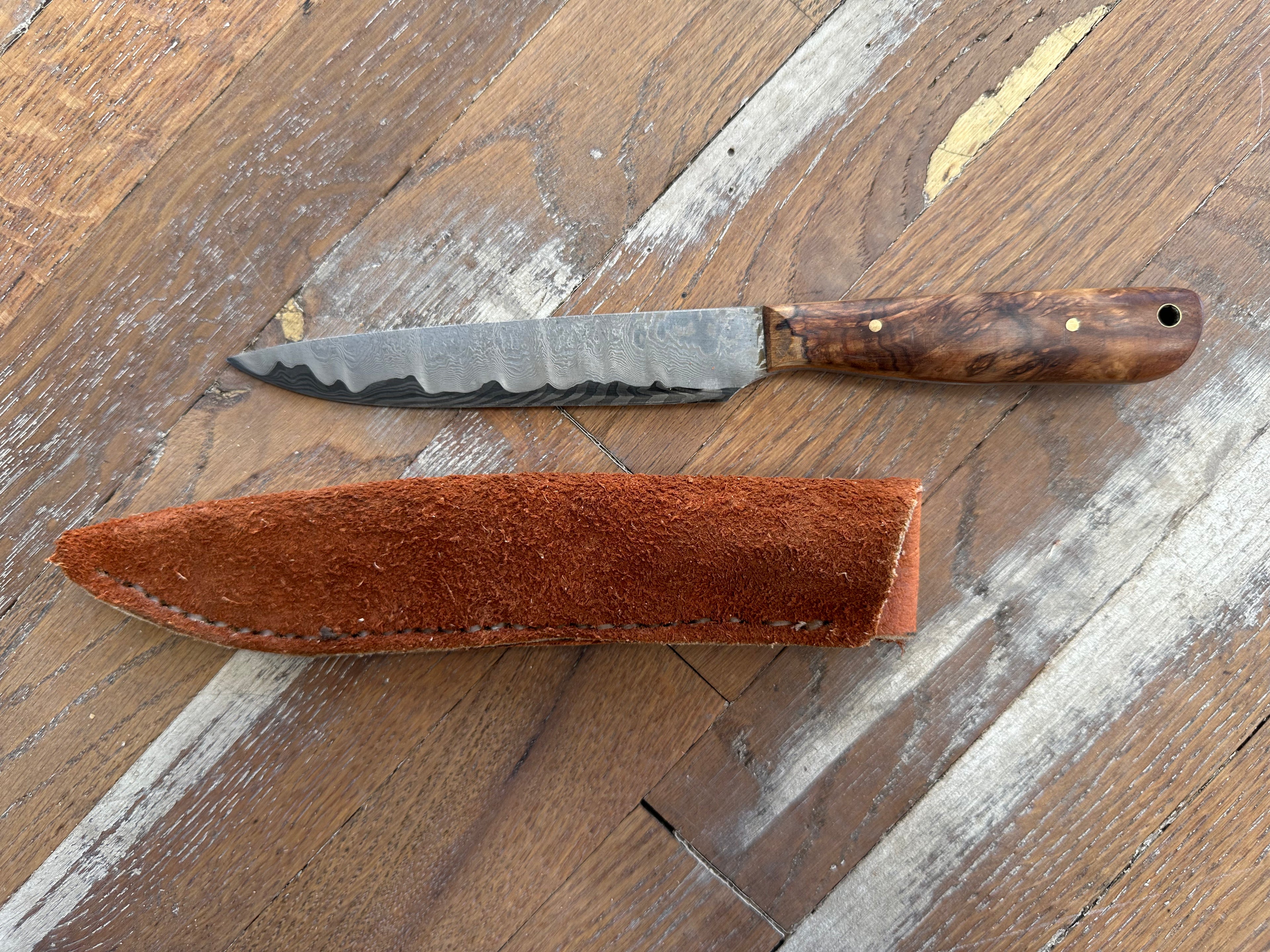 Damascus Knife by Larry Pogreba