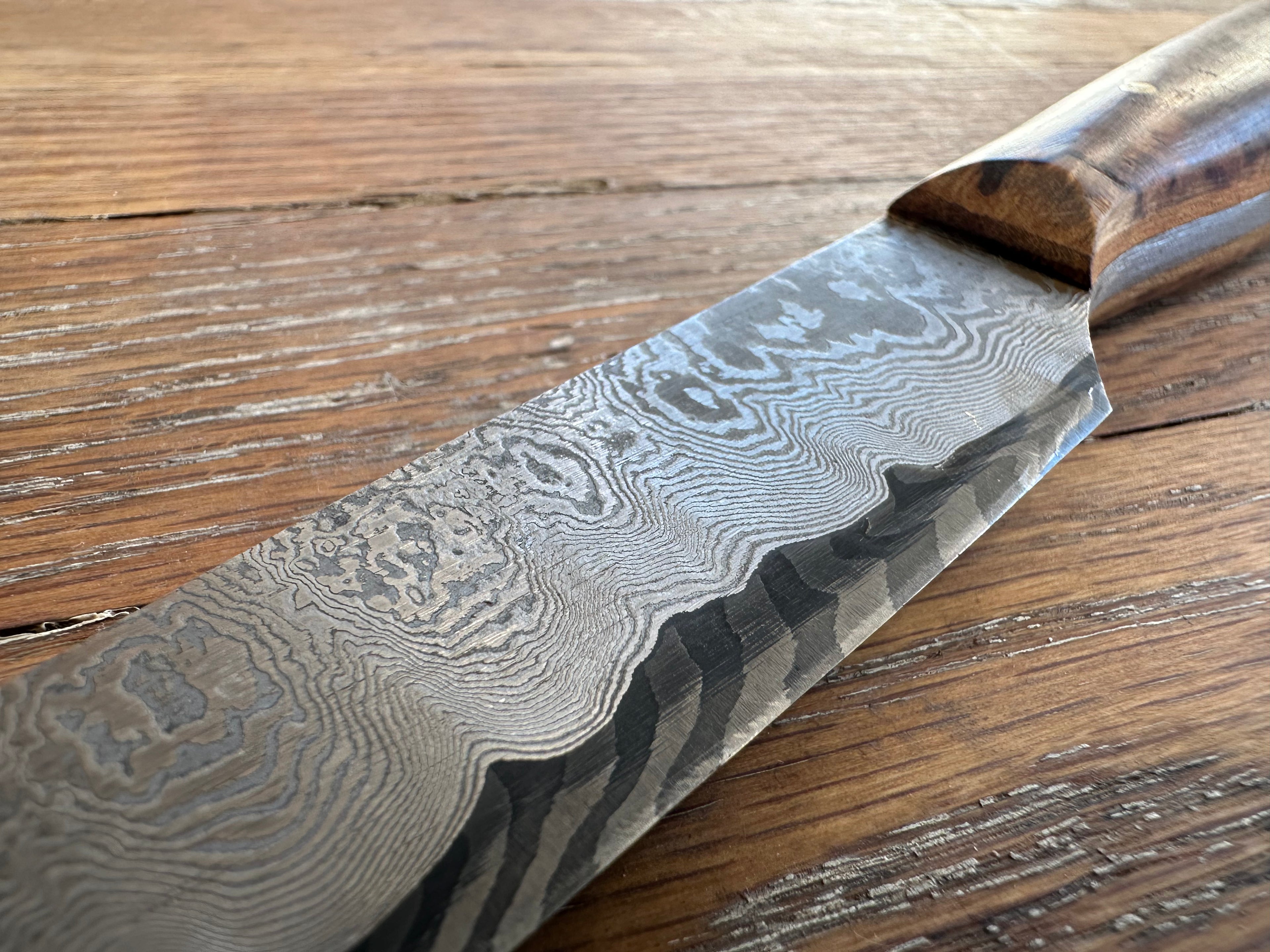 Damascus Knife by Larry Pogreba