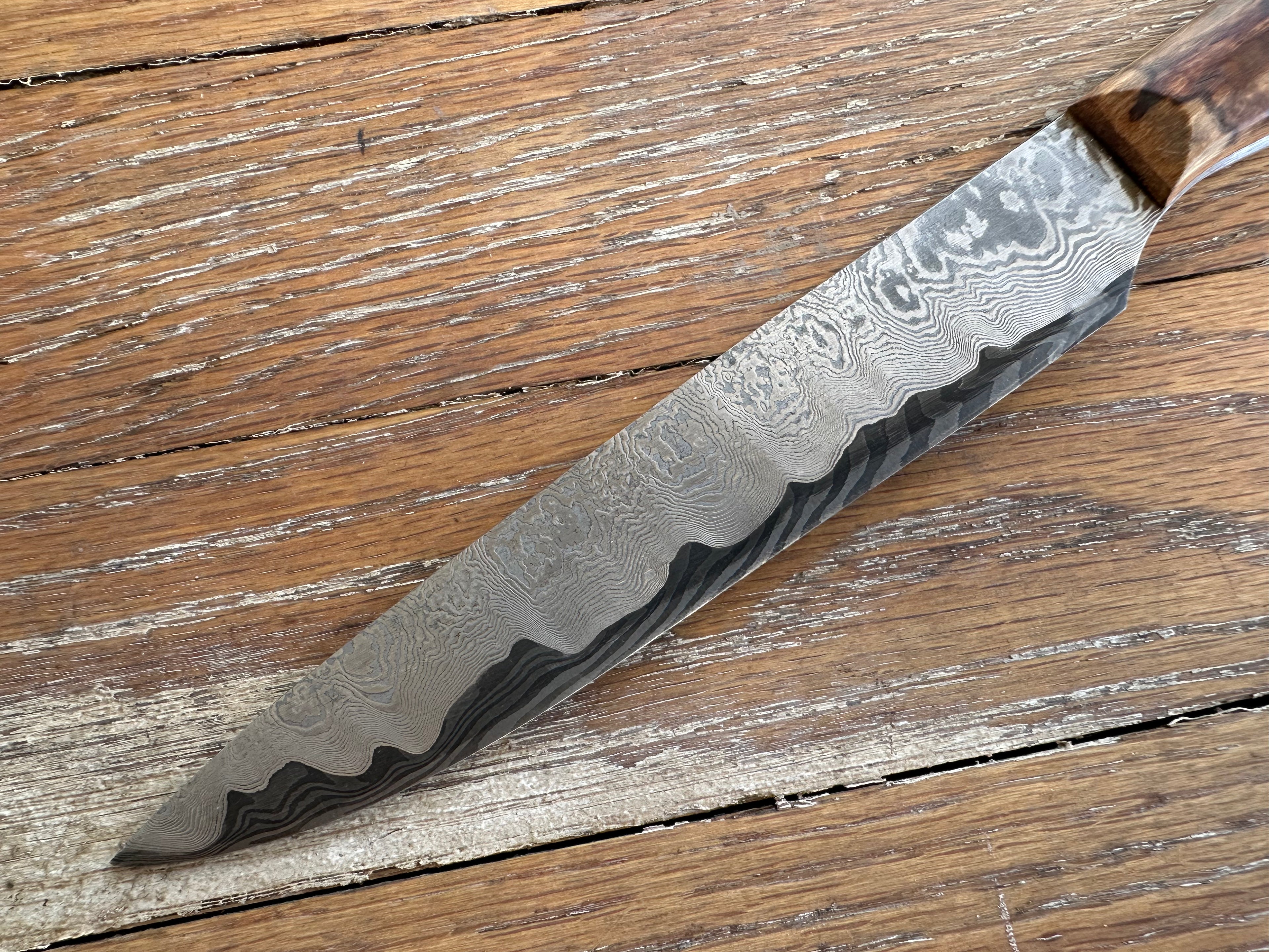 Damascus Knife by Larry Pogreba