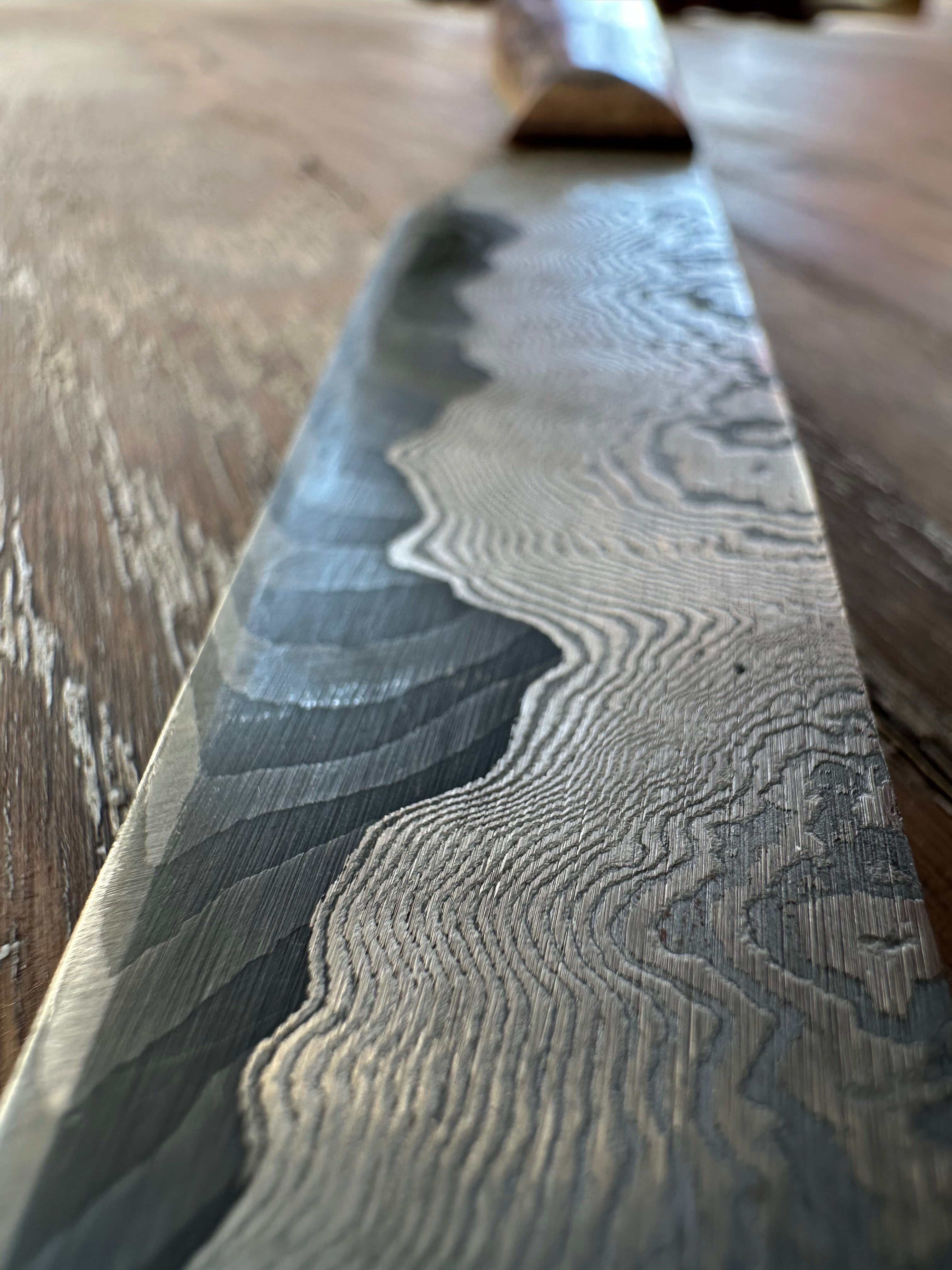 Damascus Knife by Larry Pogreba