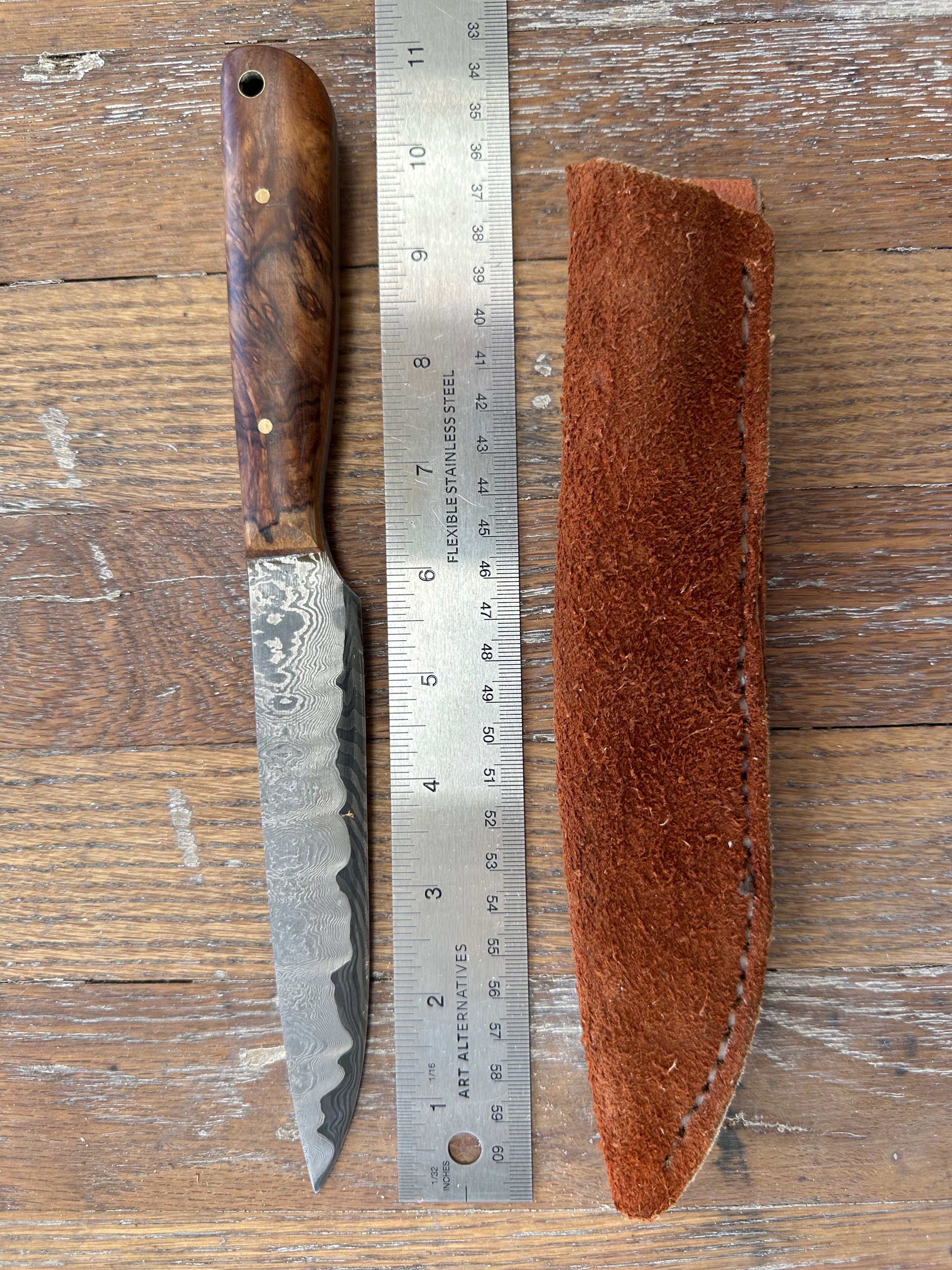 Damascus Knife by Larry Pogreba
