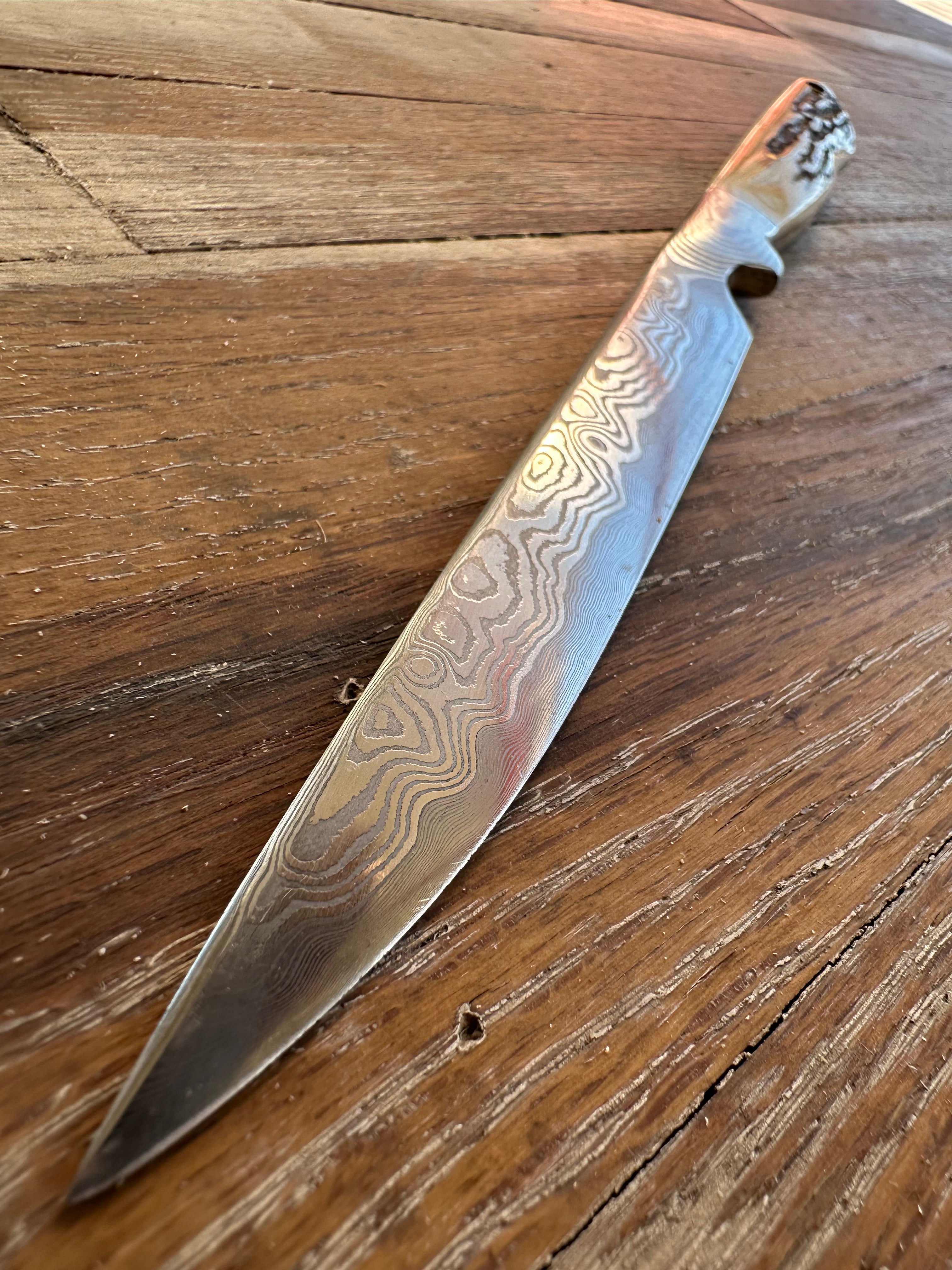 Staghorn Handle Knife by Larry Pogreba