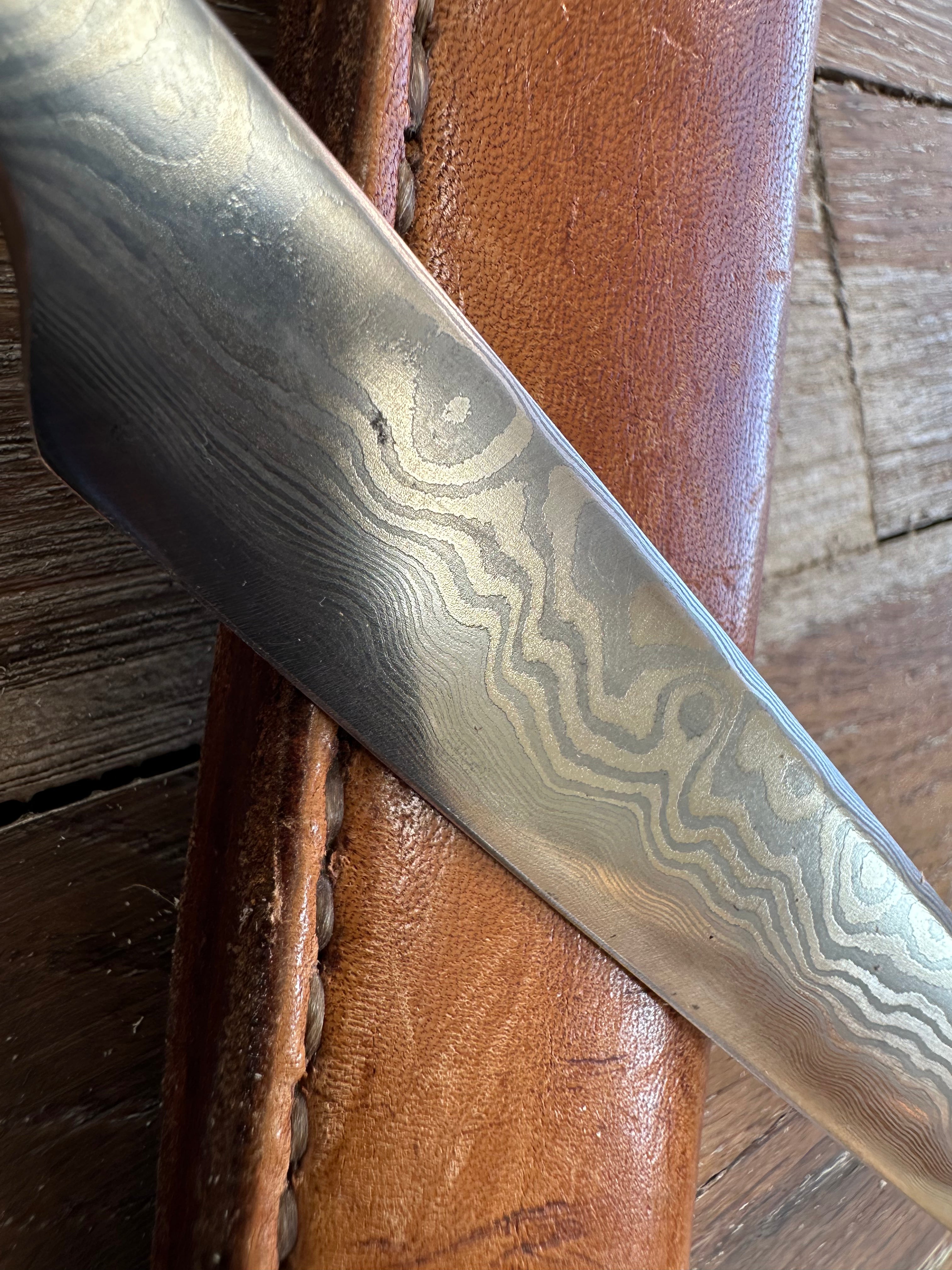 Staghorn Handle Knife by Larry Pogreba