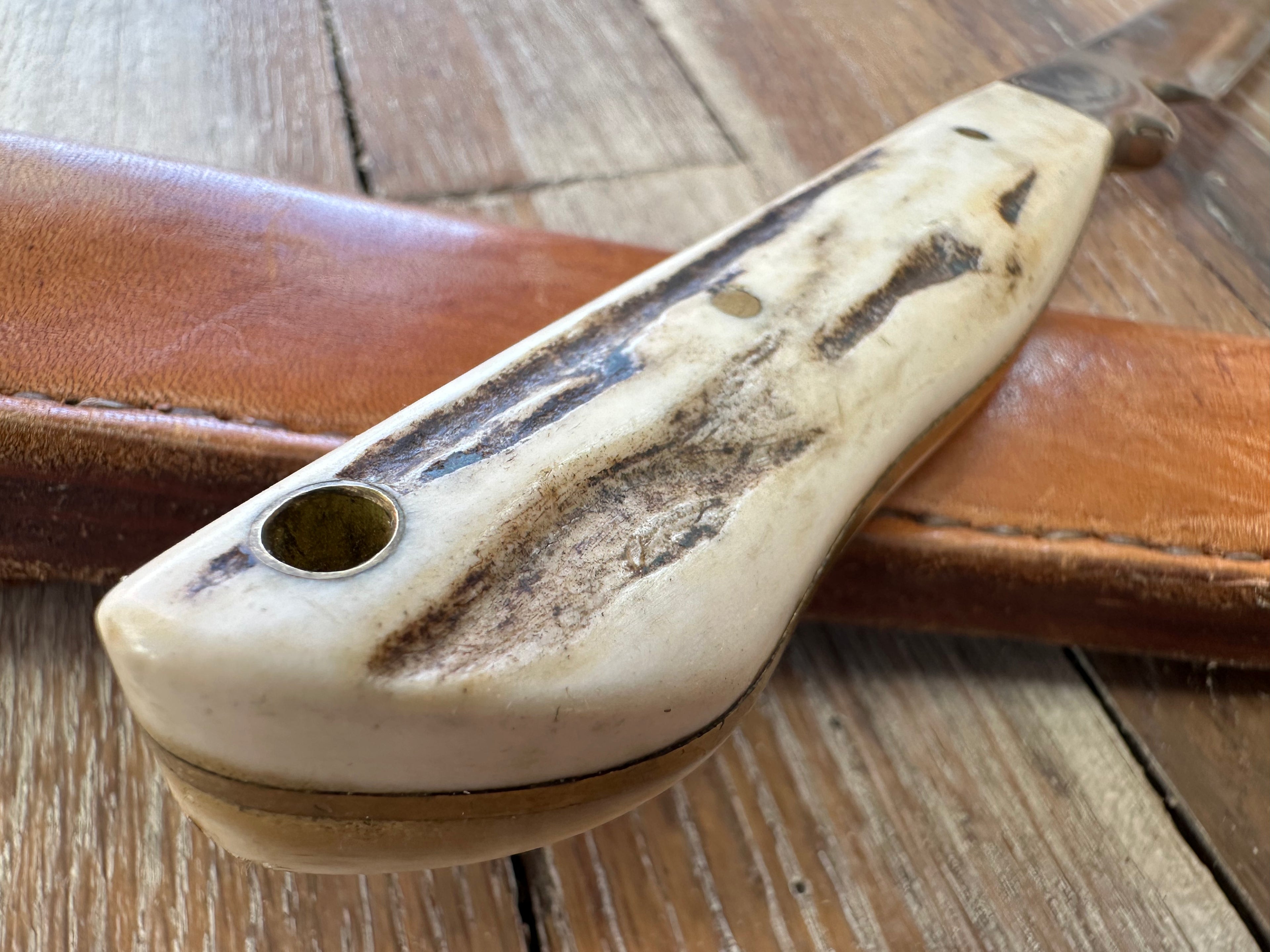 Staghorn Handle Knife by Larry Pogreba