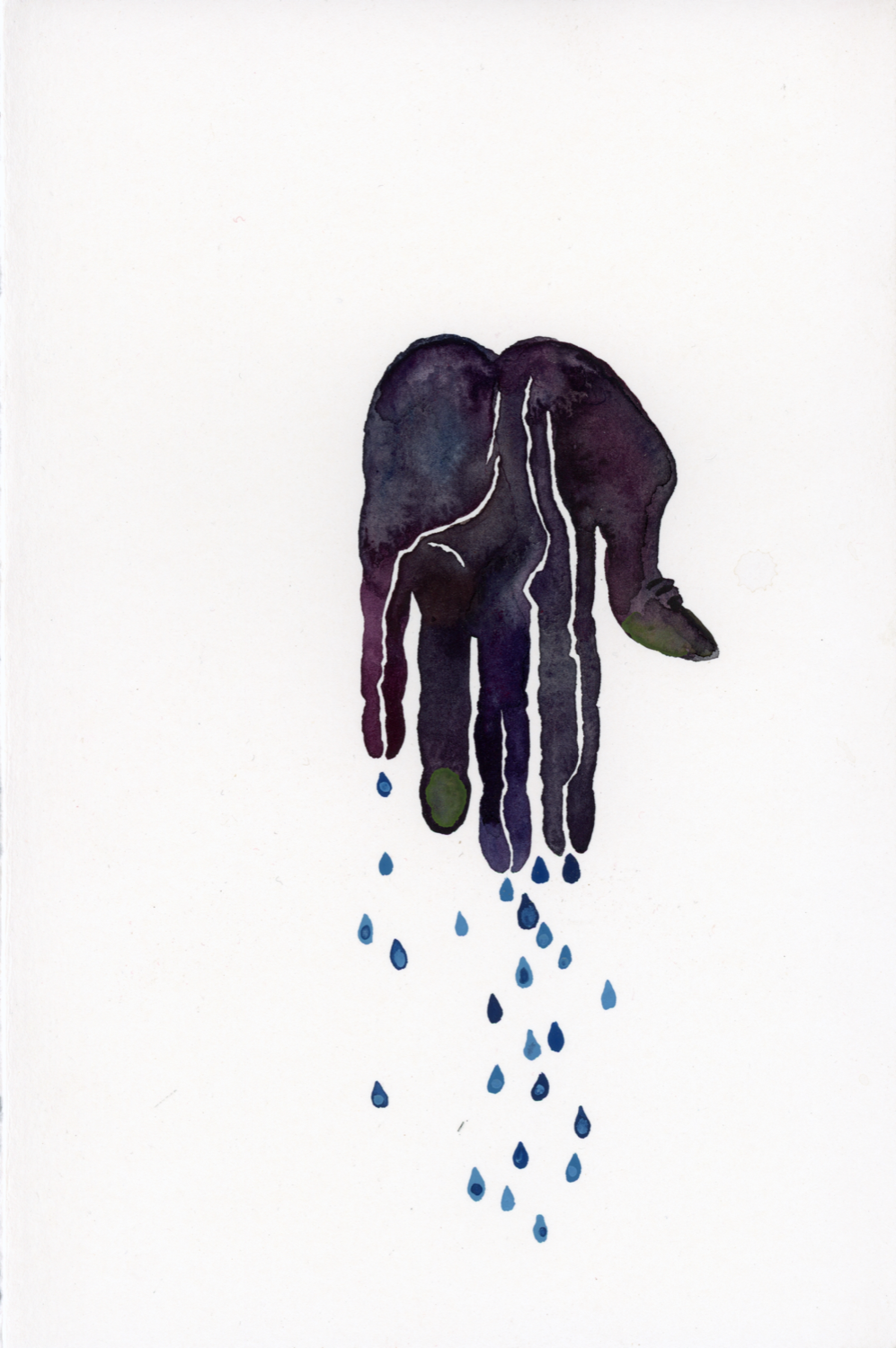Conjuring - a framed watercolor painting