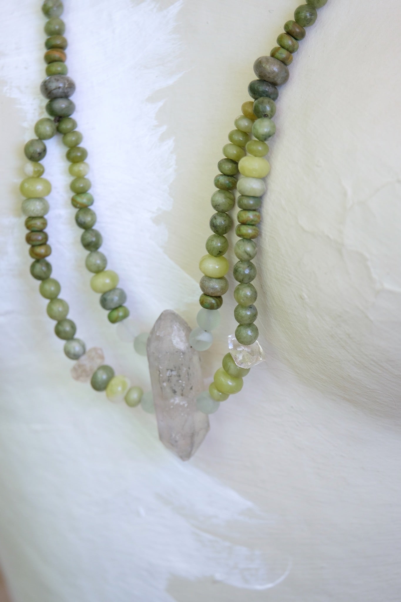 Quartz & Moss Agate Adornment