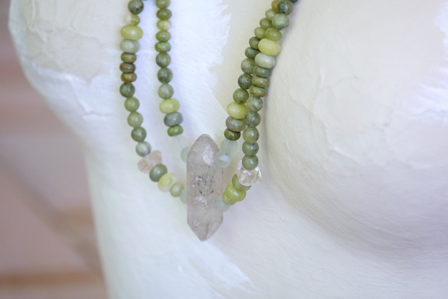 Quartz & Moss Agate Adornment