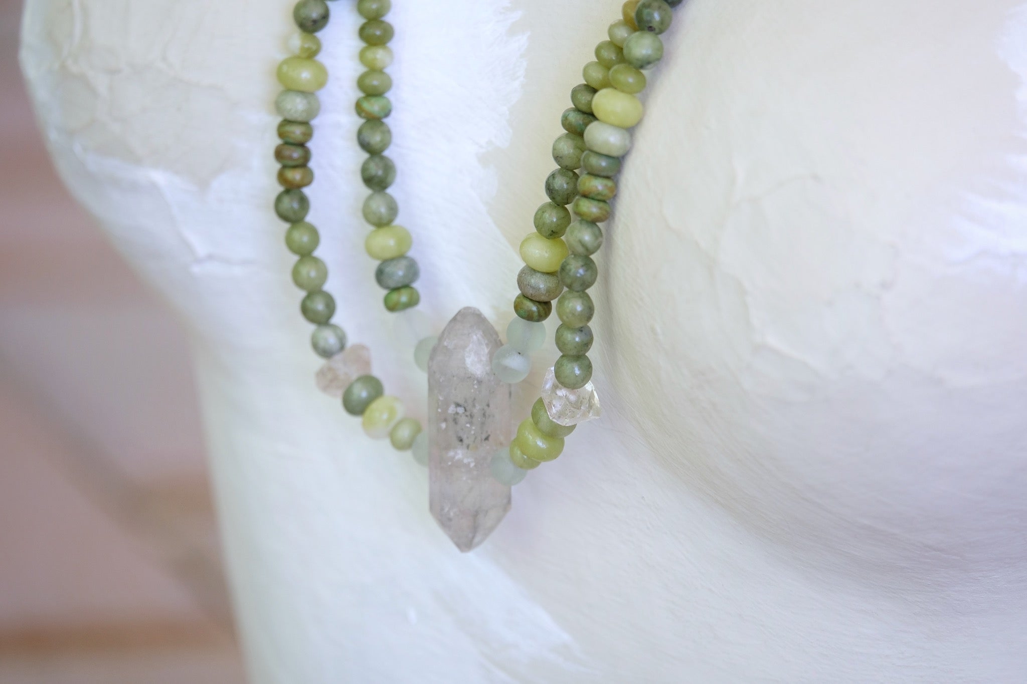 Quartz & Moss Agate Adornment