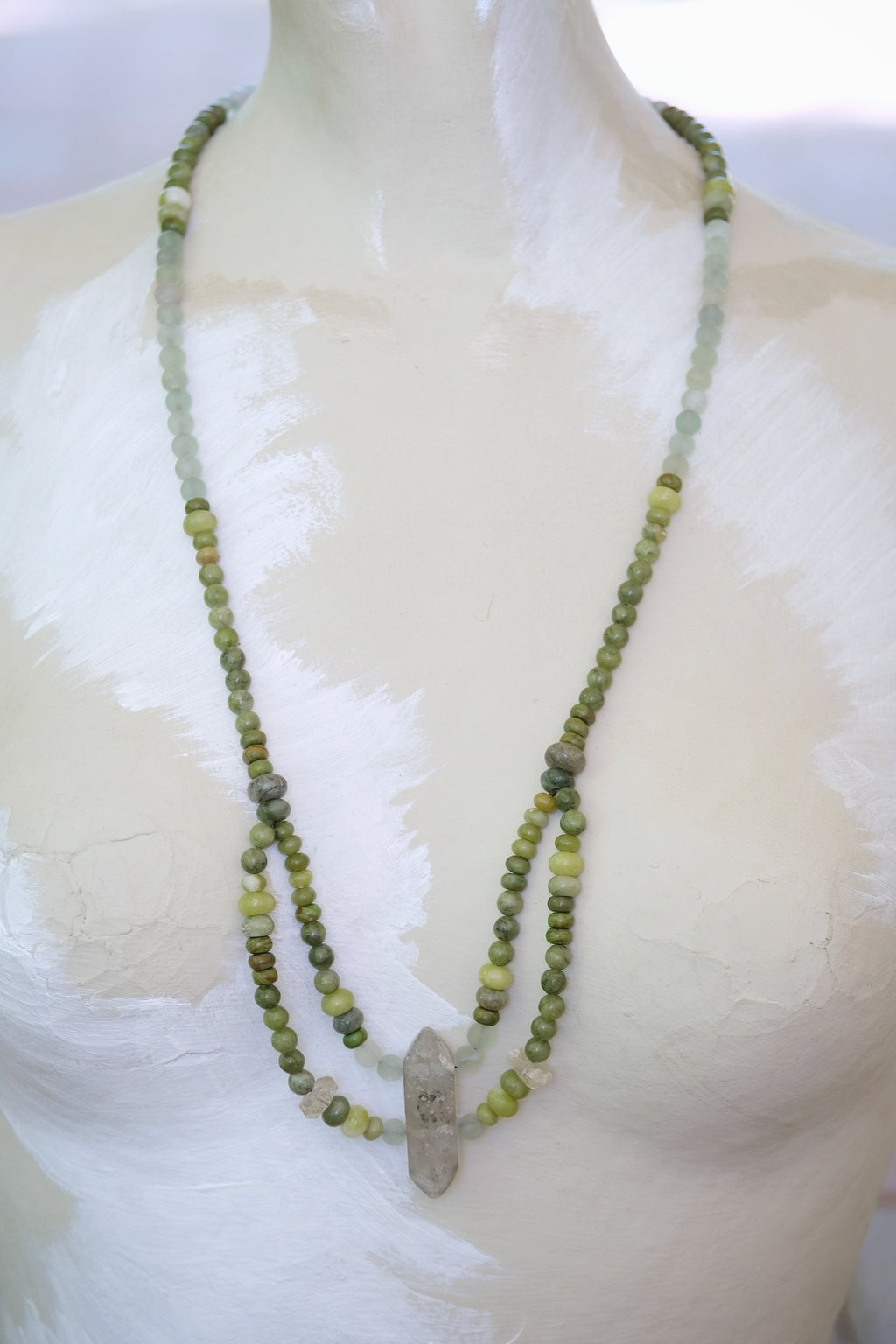 Quartz & Moss Agate Adornment