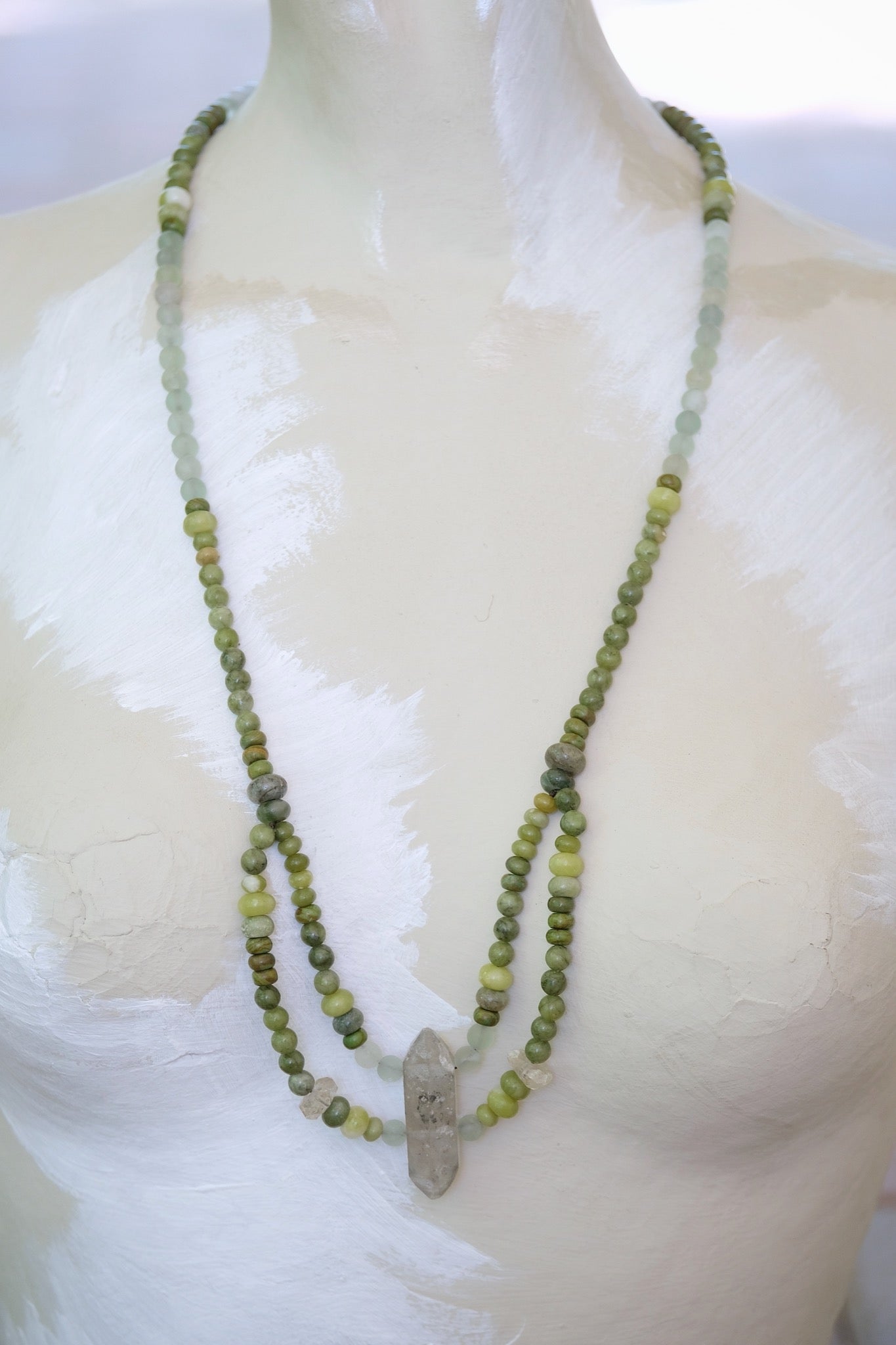 Quartz & Moss Agate Adornment