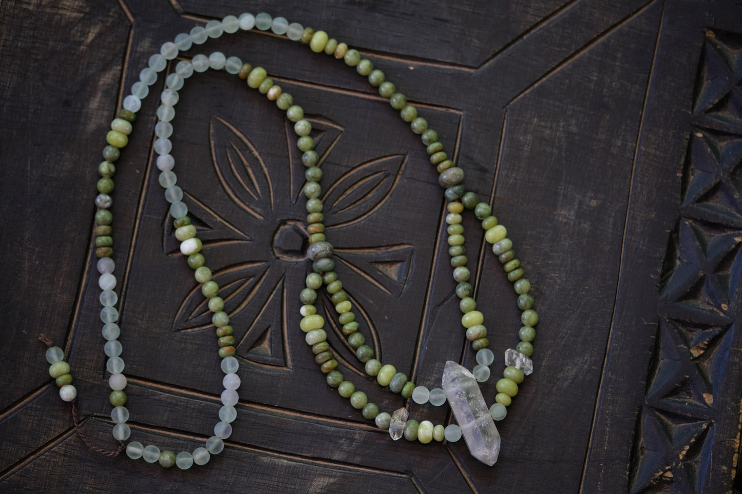 Quartz & Moss Agate Adornment