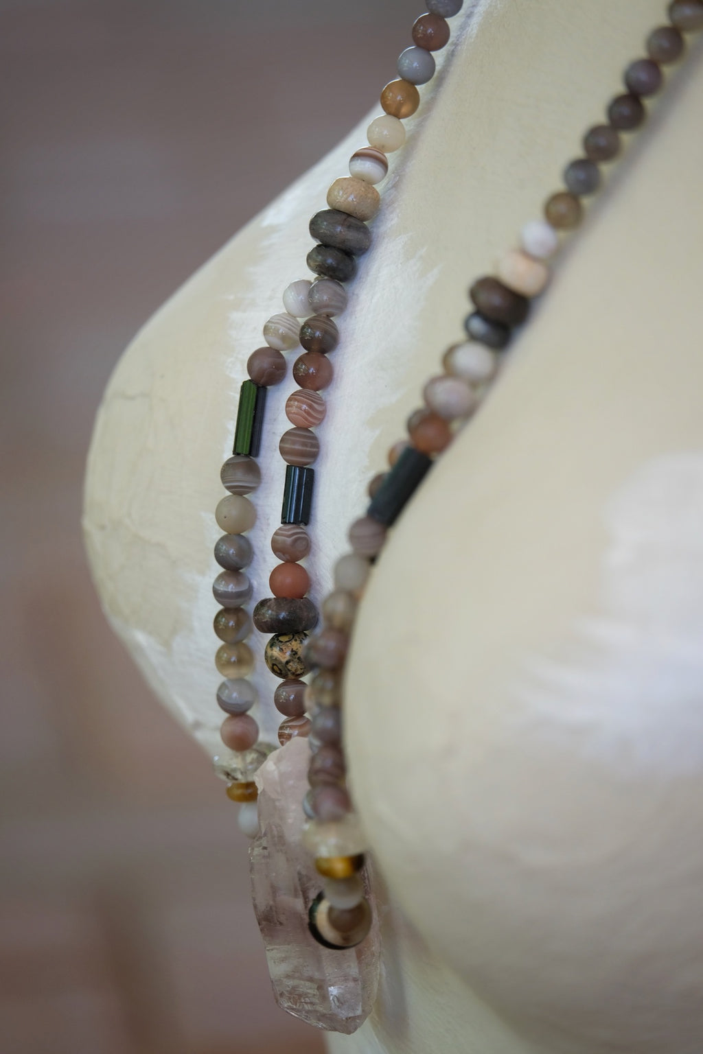 Veracruz Amethyst, Tourmaline & Agate Adornment