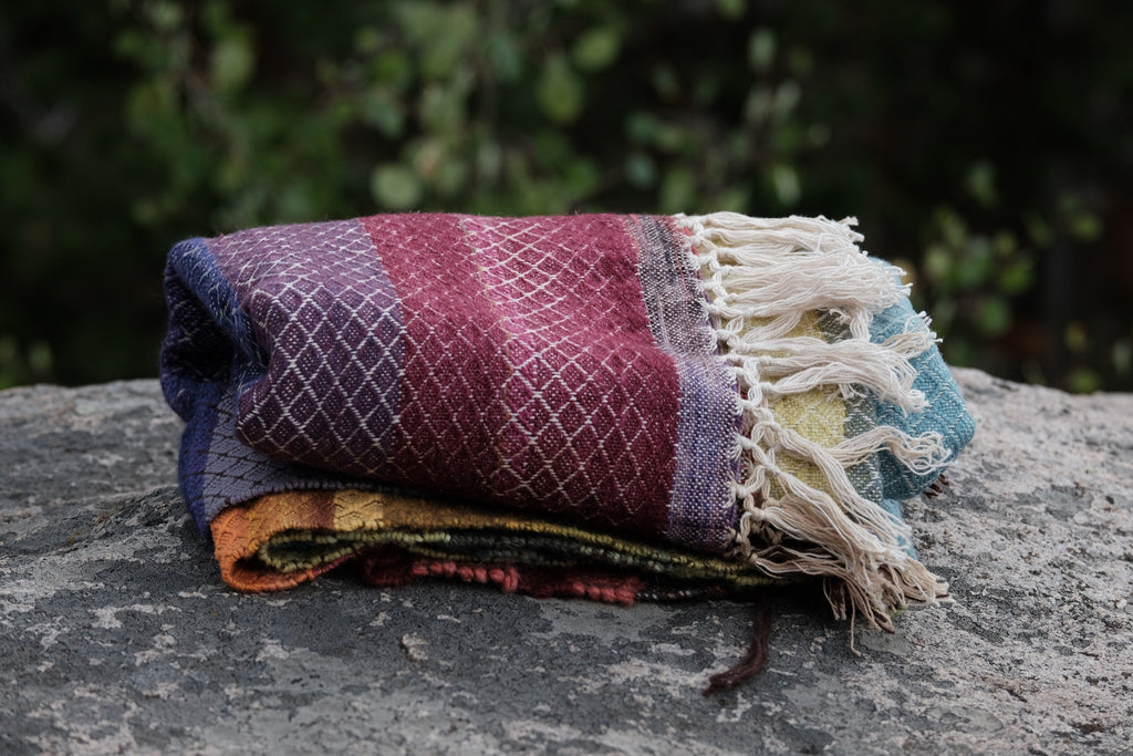 Woolen Blanket - Wrapped in Rainbows