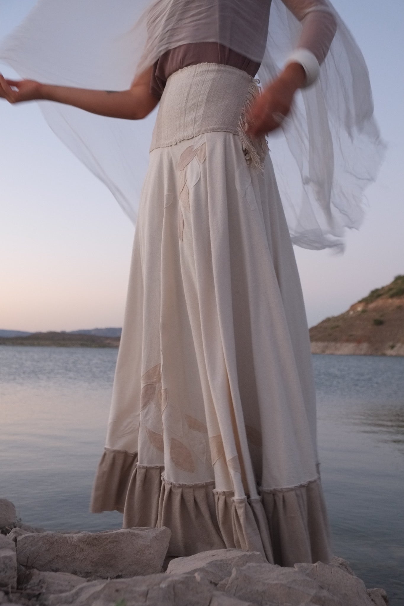 Leaves of Silk Wedding Skirt