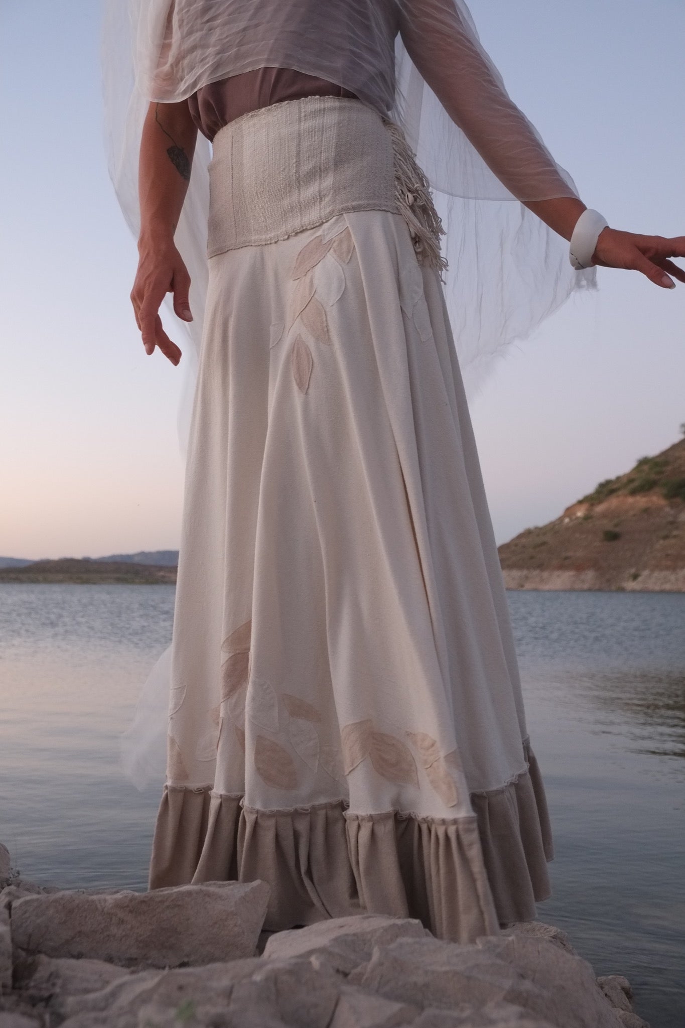 Leaves of Silk Wedding Skirt