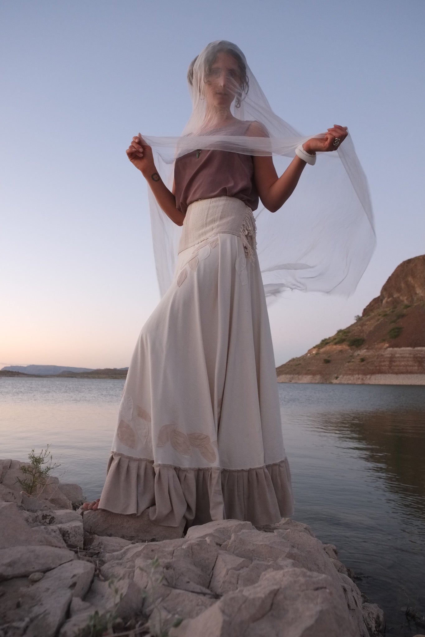 Leaves of Silk Wedding Skirt