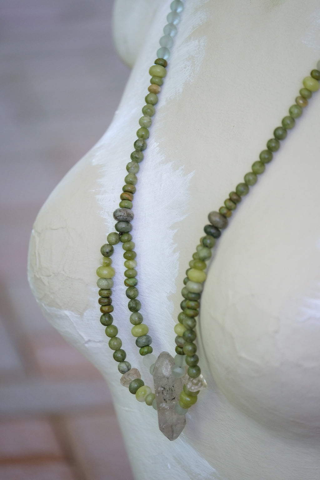 Quartz & Moss Agate Adornment