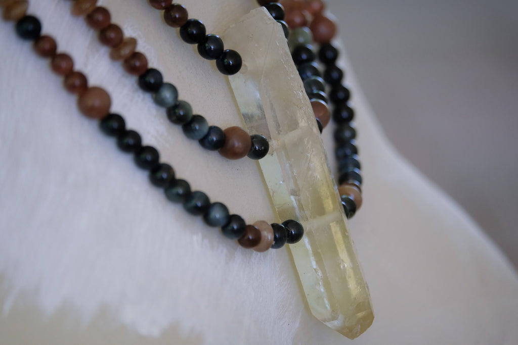 Citrine & Cat Eye Adornment