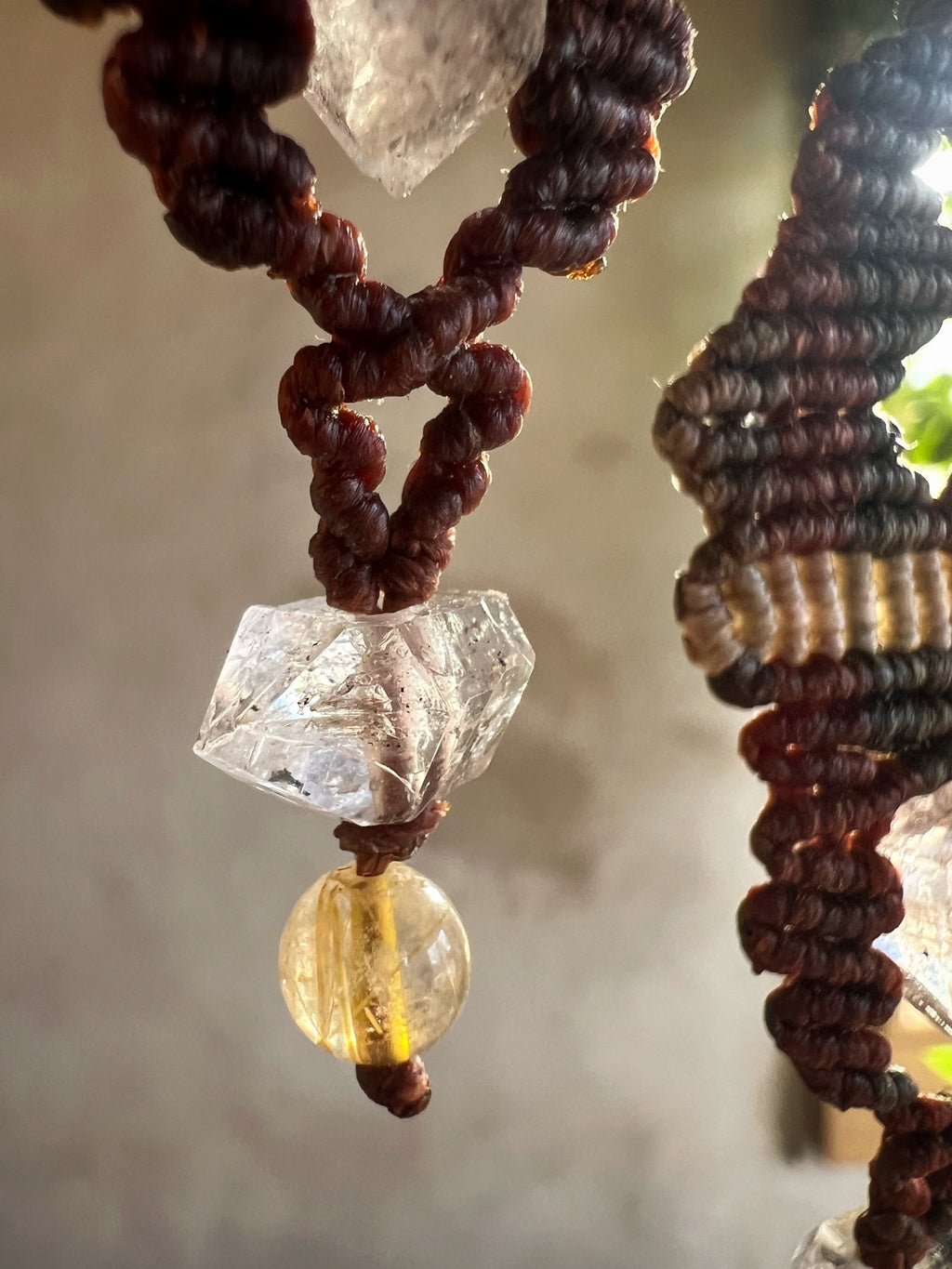 Tibetan Quartz Ear Sculptures