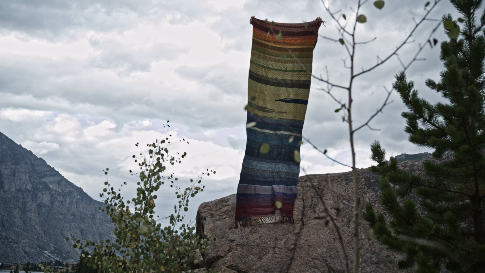 Woolen Blanket - Wrapped in Rainbows
