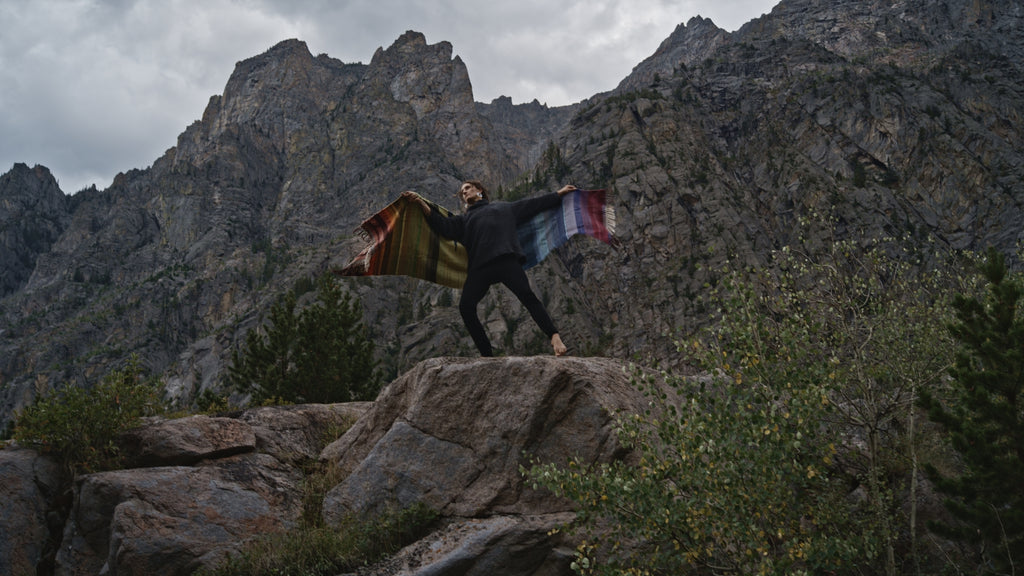 Woolen Blanket - Wrapped in Rainbows