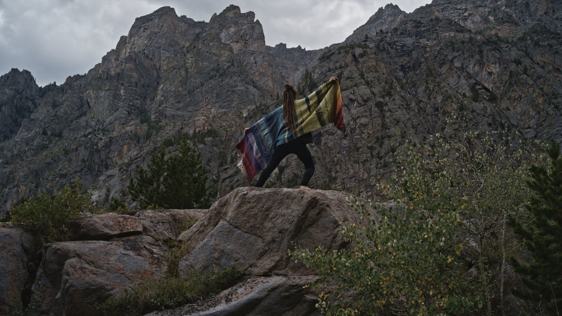 Woolen Blanket - Wrapped in Rainbows