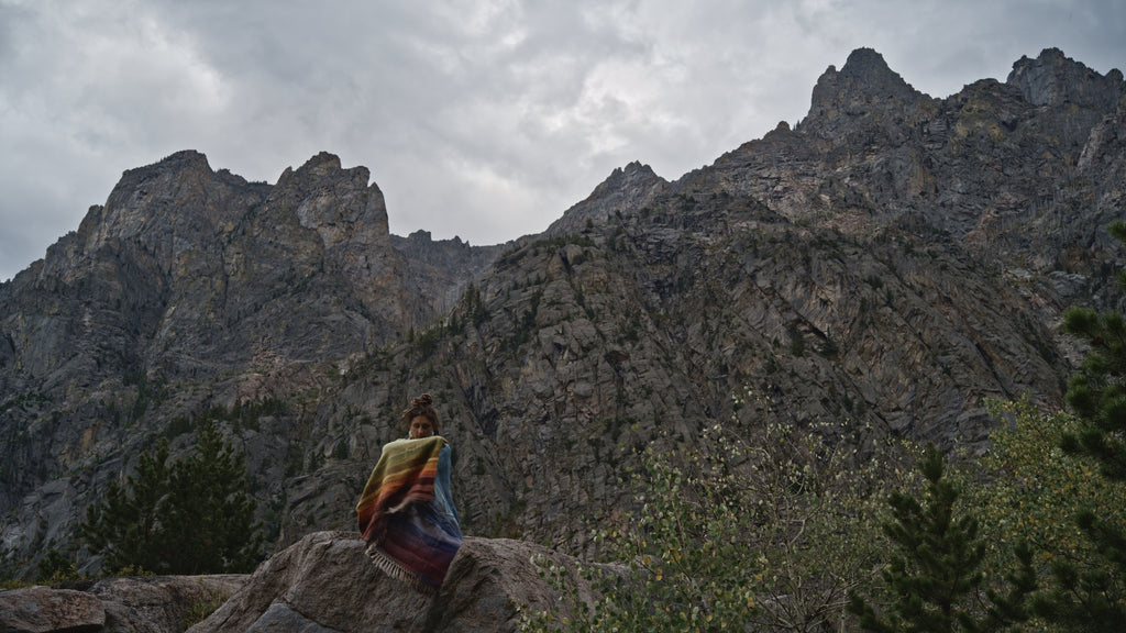Woolen Blanket - Wrapped in Rainbows